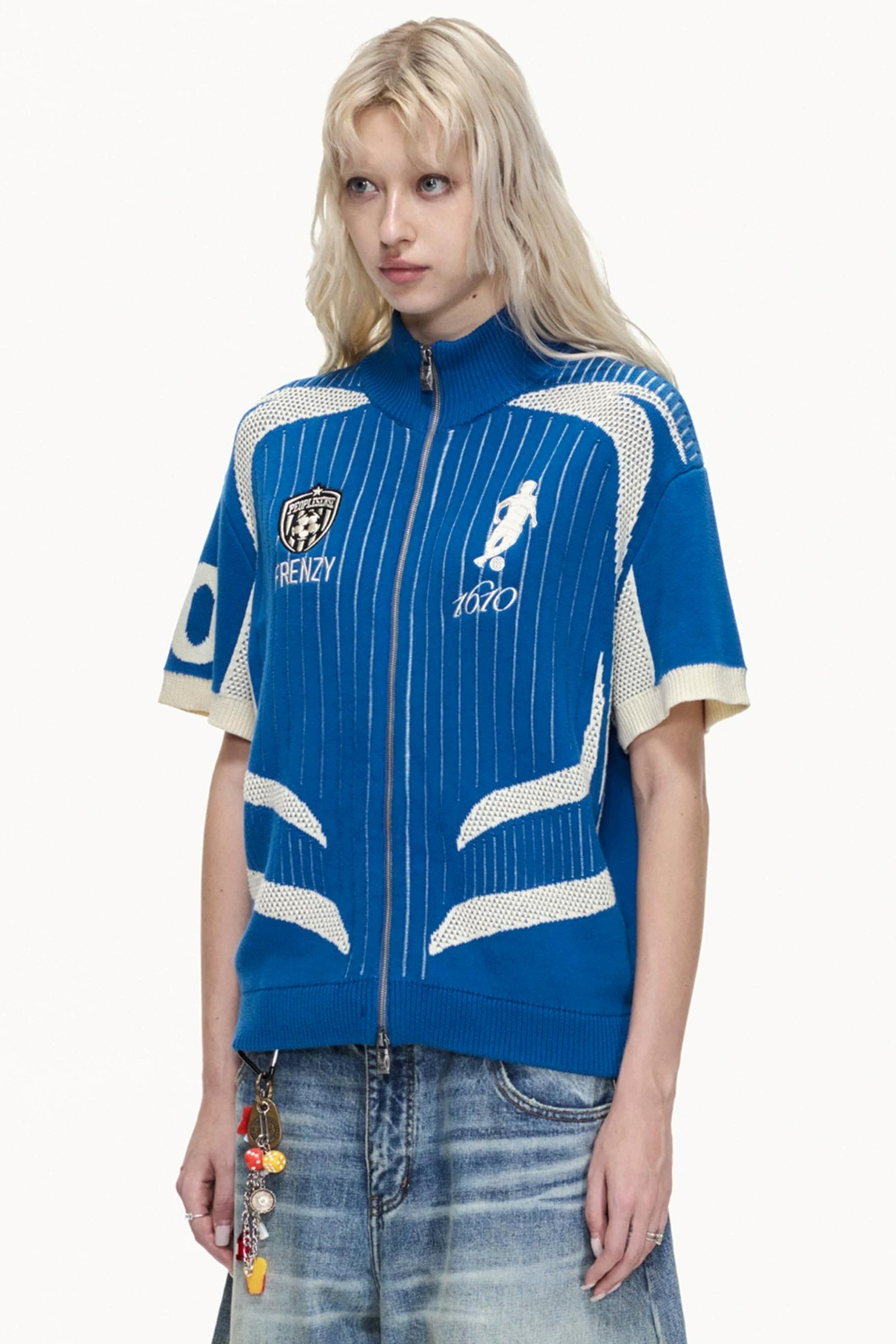 Men's Racing Retro Knit Polo Shirt