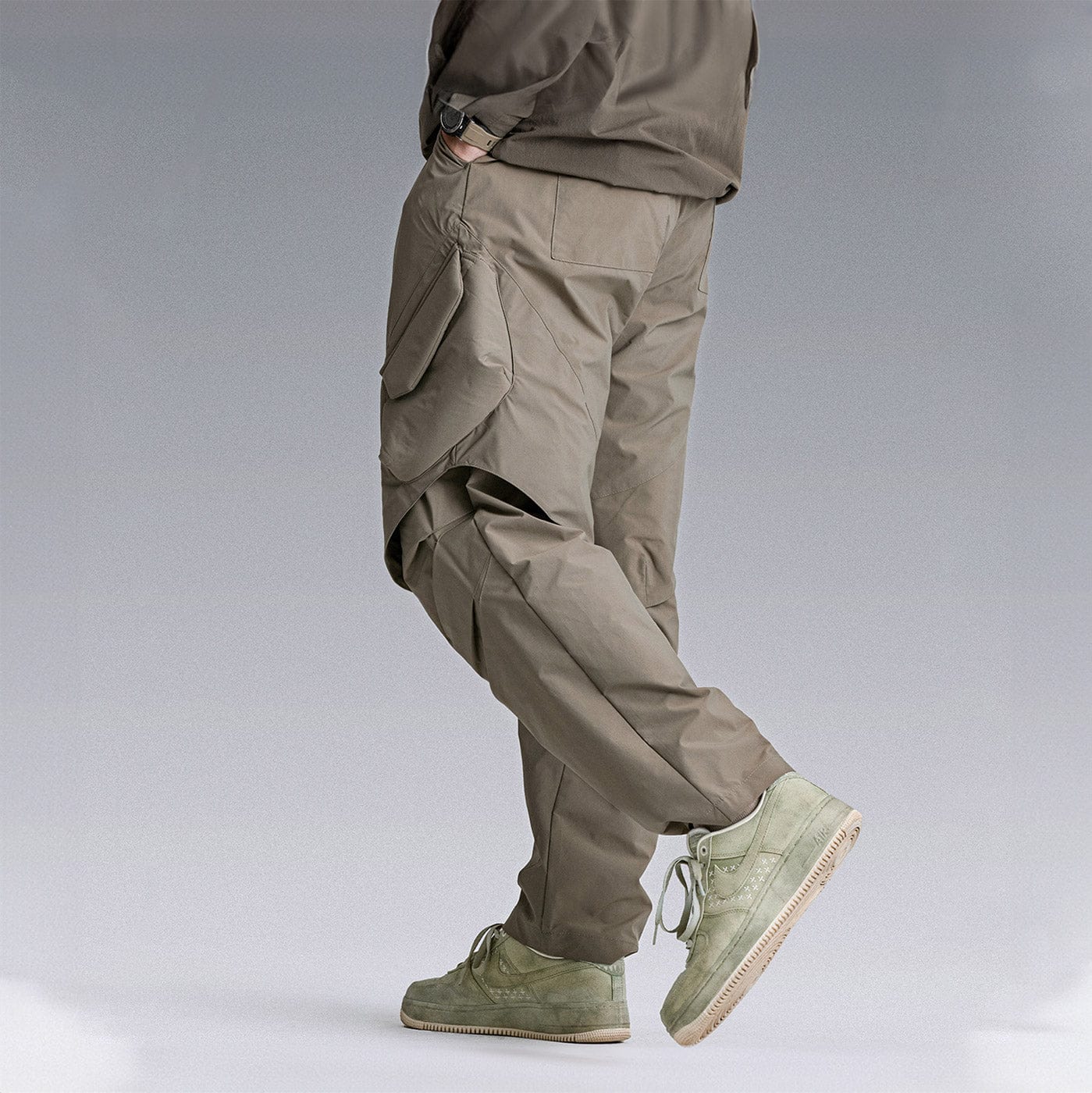 Pantalones arrugados de carga táctica