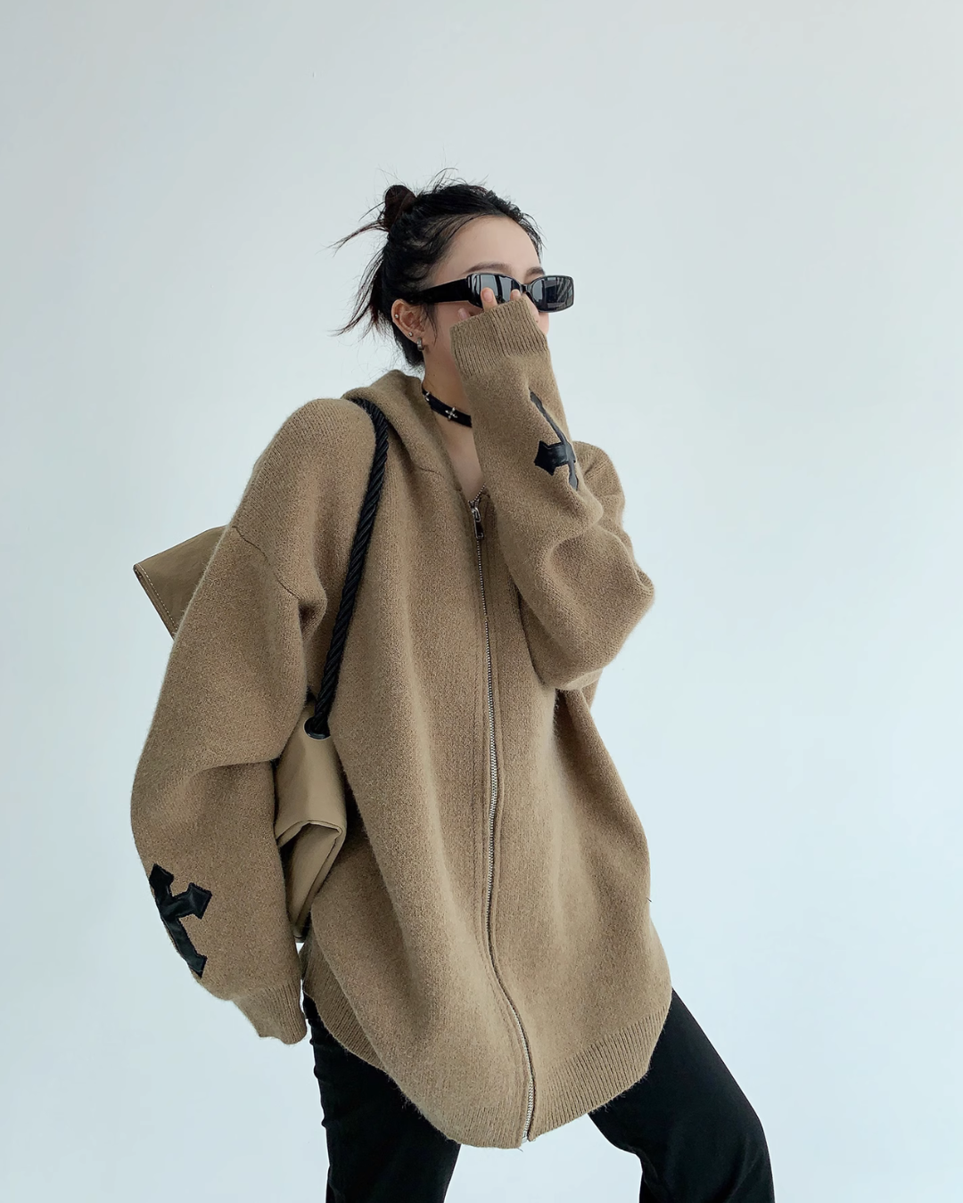 Halo Cross-Zip Hoodie