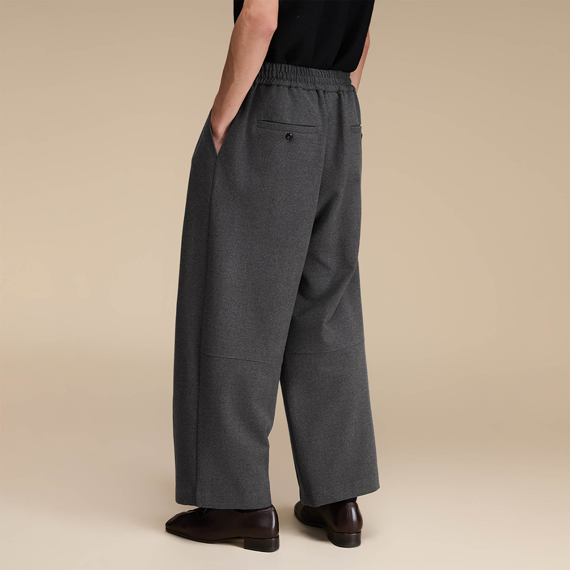 Pantalon large à la taille de la taille