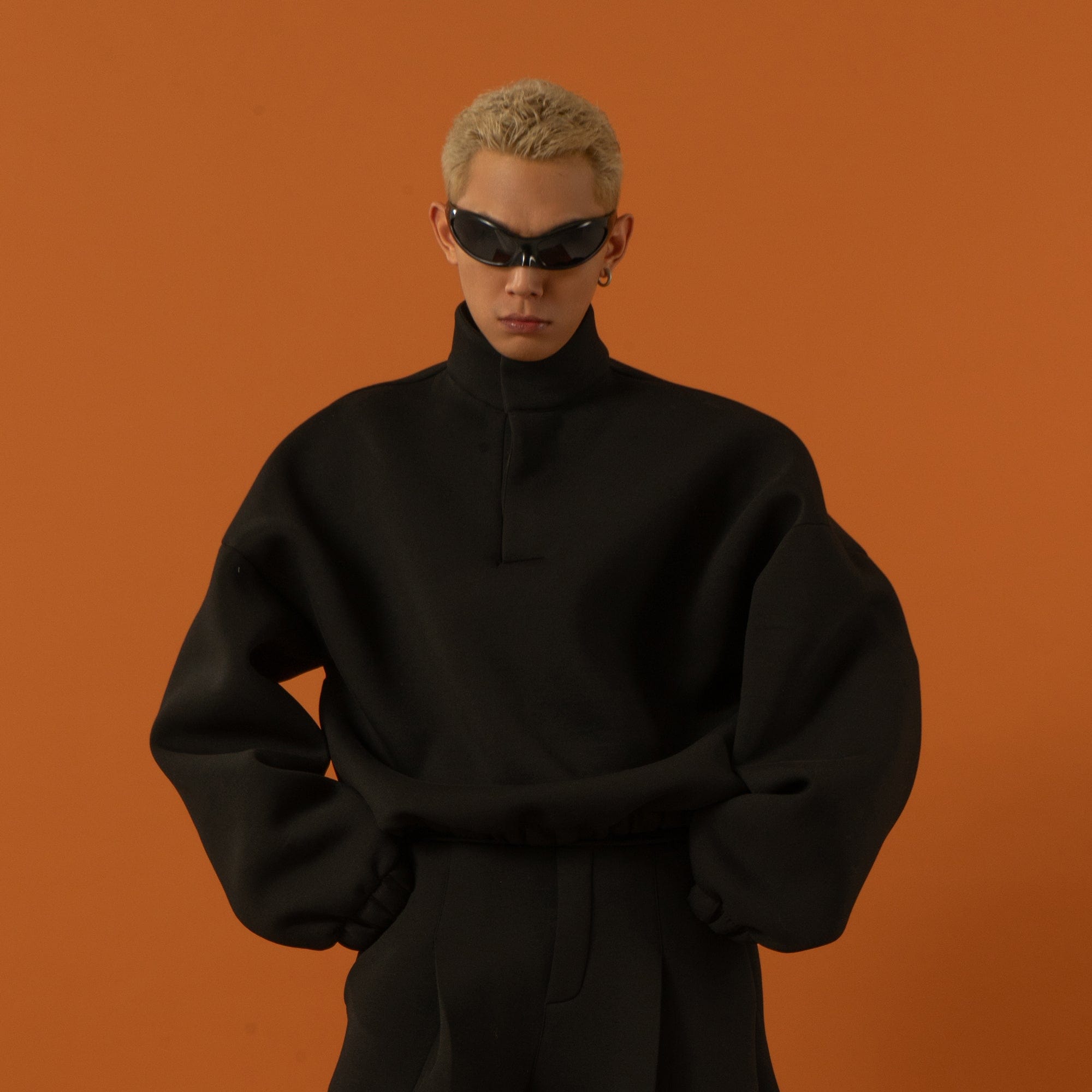 Oversized High Neck Sweatshirt