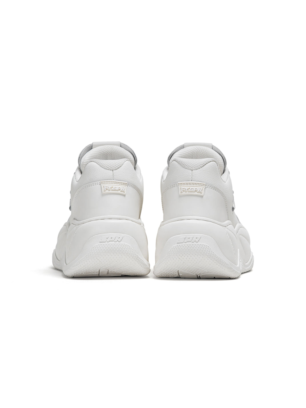 Wifi 2.0 Wave Leather Platform Shoes White