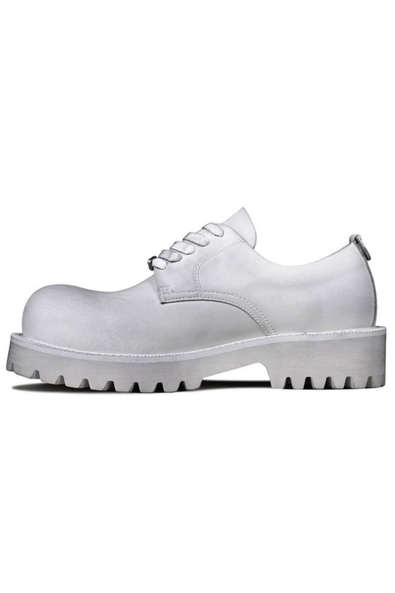 Leather Lug Sole Derby Shoes