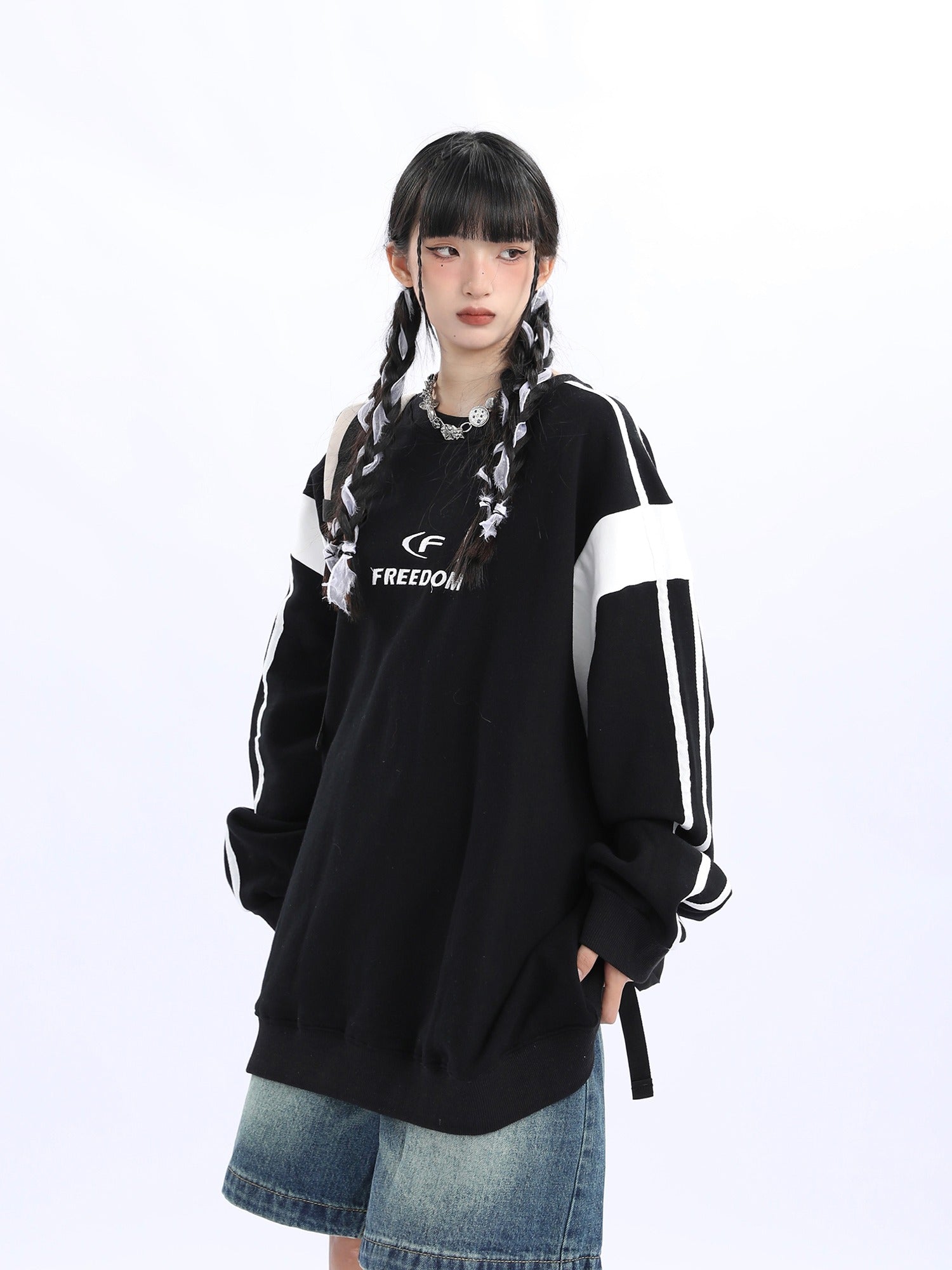 Sportliches Colorblock Sweatshirt