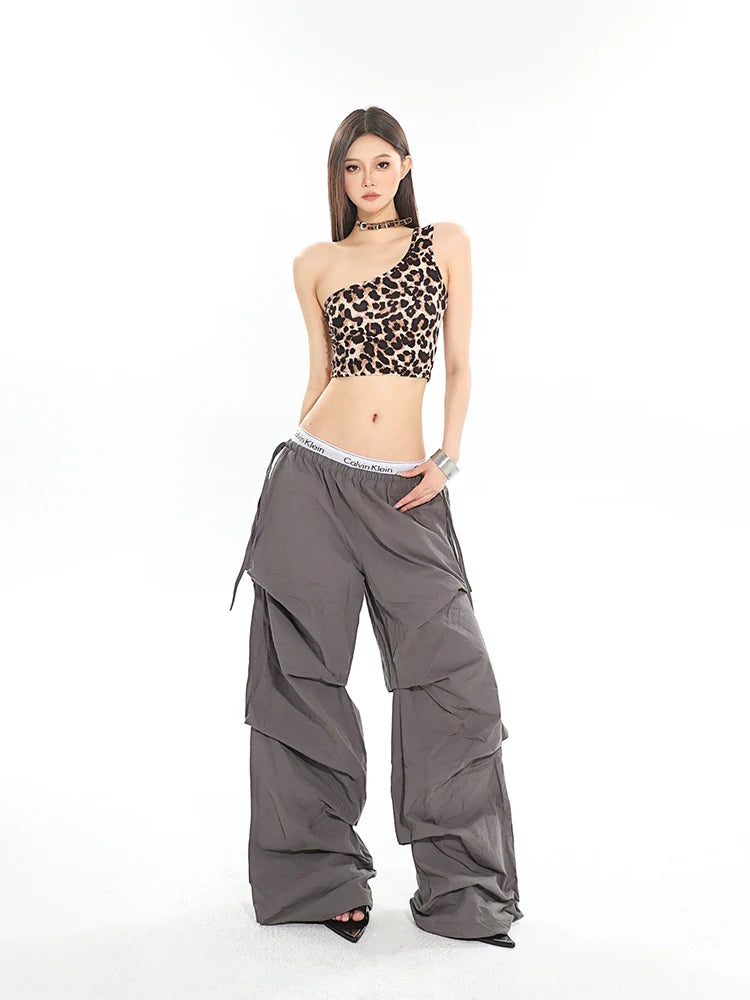Leopard One-Shoulder Top