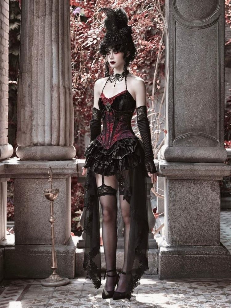 corset suspender dress corset suspender dress x platform pumps x structured crop blazer @viviennewestwood @muglerofficial