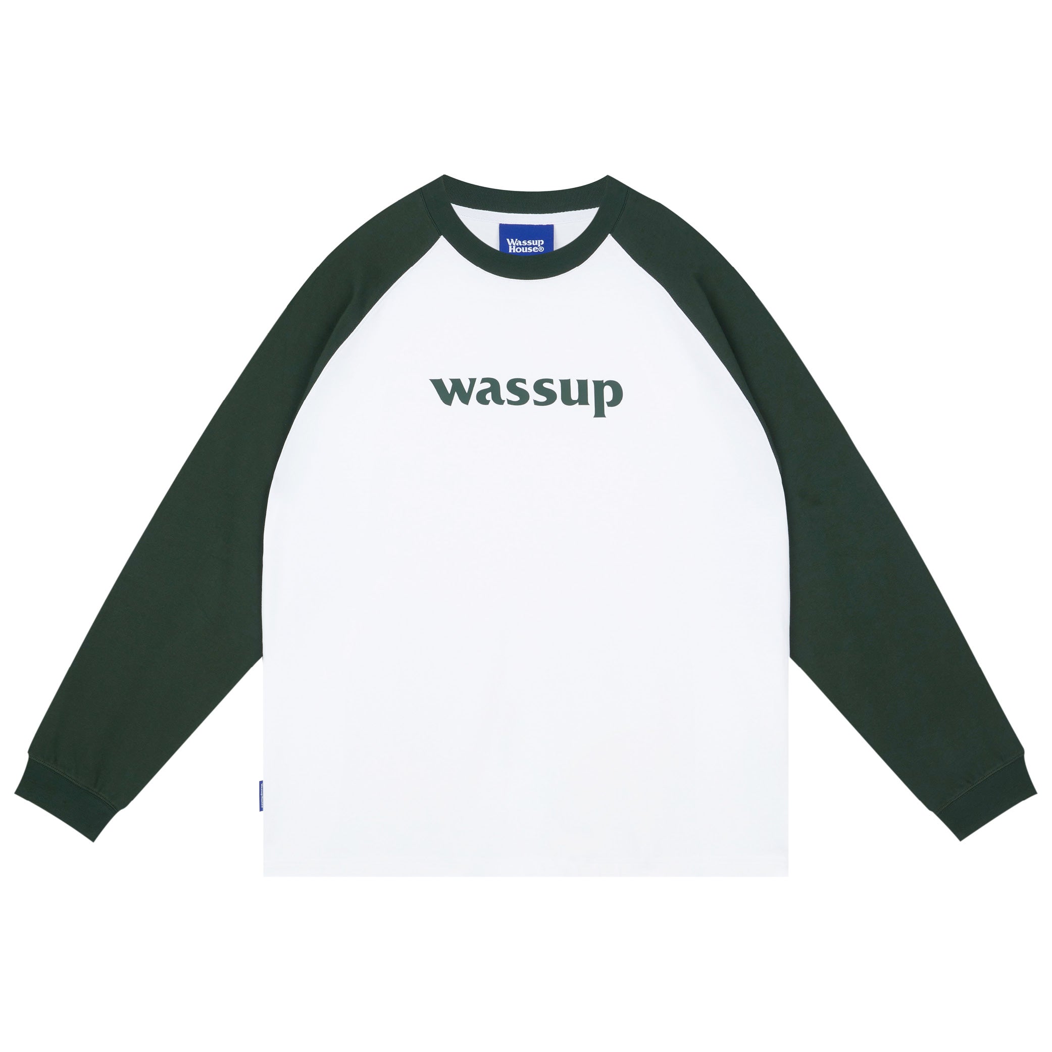 Essential Basic Logo Raglan Long Sleeved Tee - chiclara