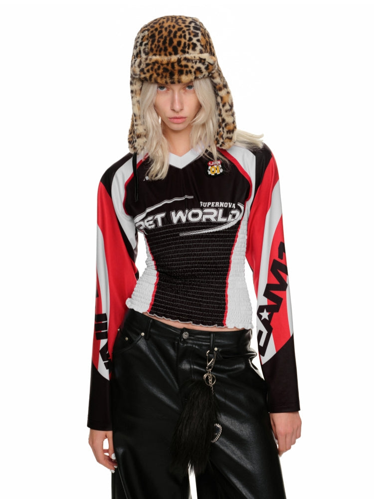Waist Cable Stitch Sweatshirt