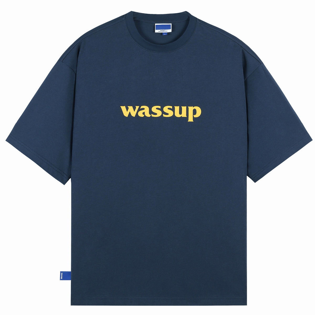 Bold Big Logo Print Basic Tee - chiclara