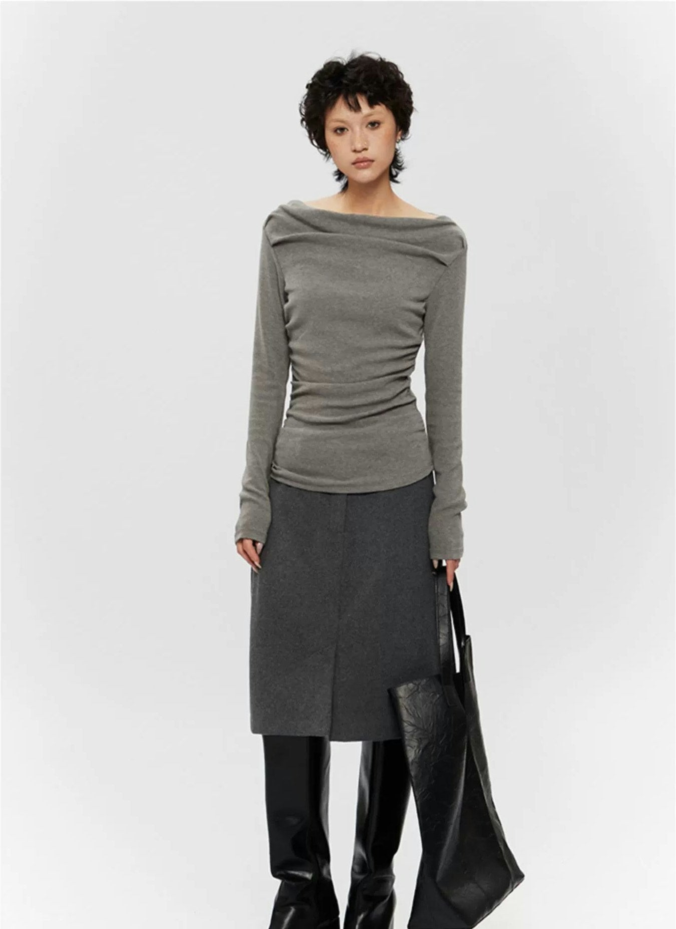 Off-Shoulder Ruched Top