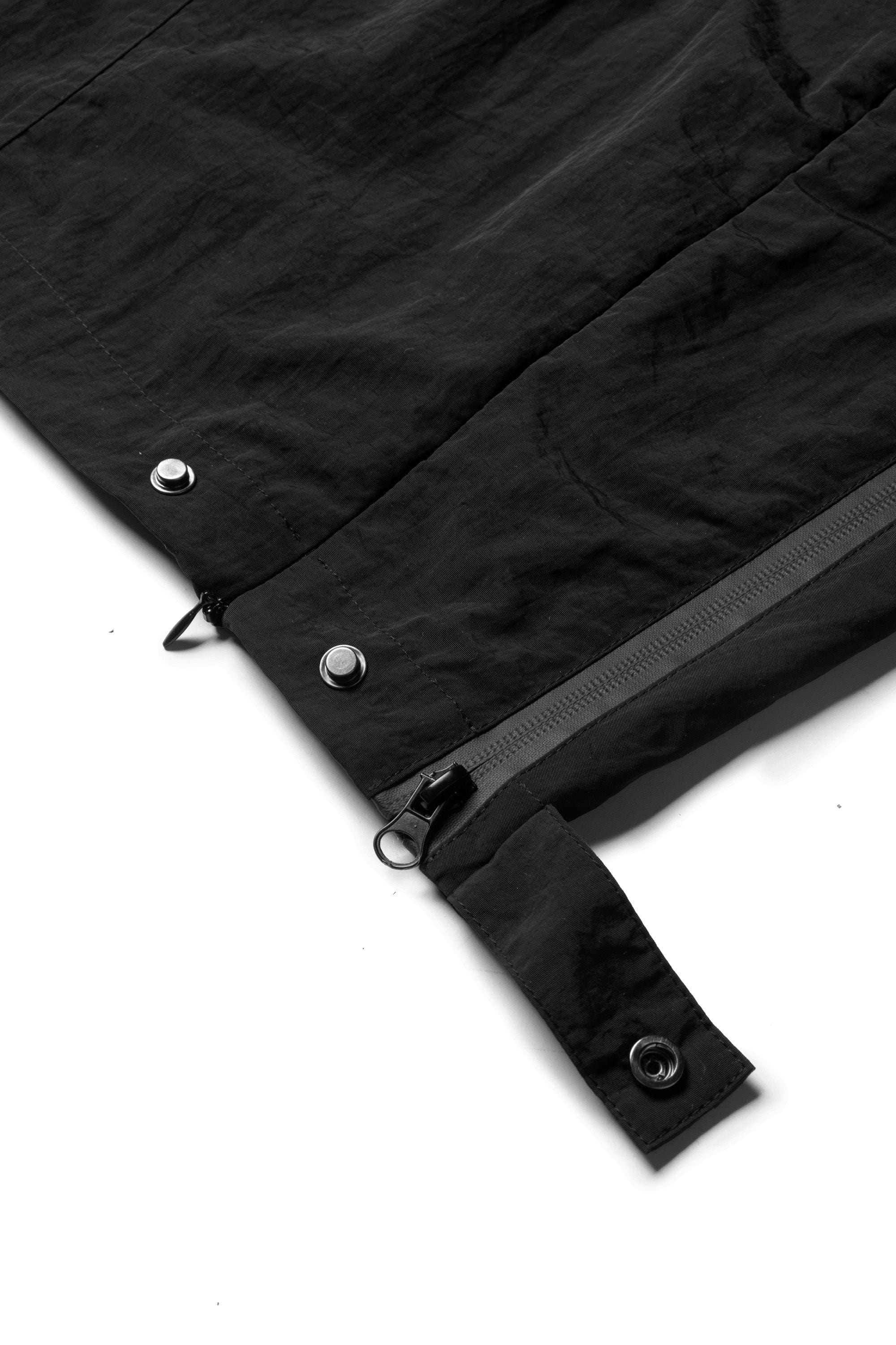 Pantalones técnicos de pierna ancha negra