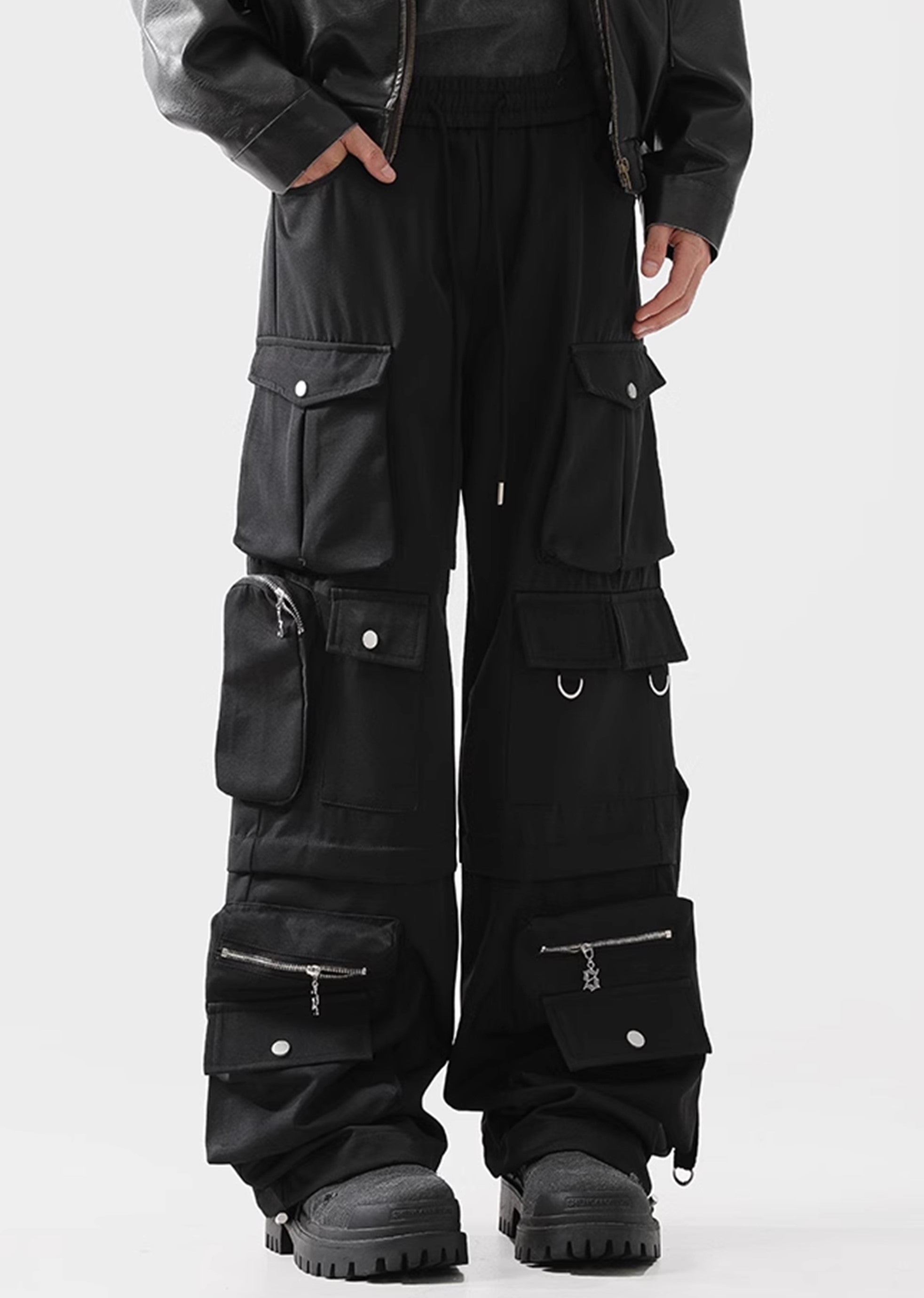Pantalones de carga de múltiples diseño de múltiples bolsillos