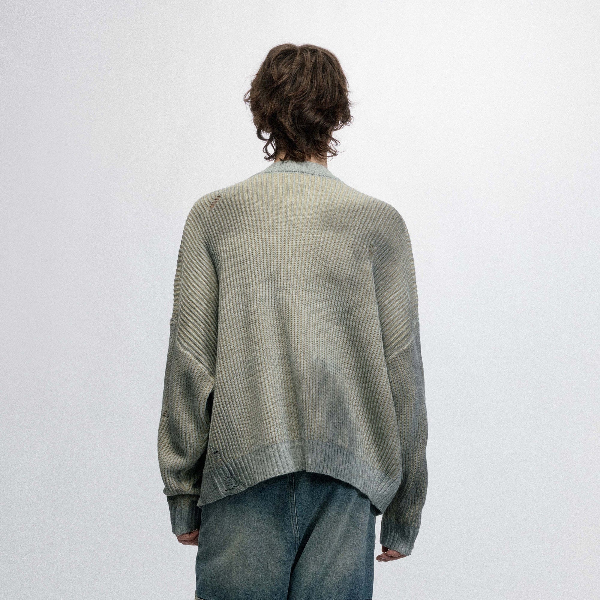 Delanner gerippter Logo -Pullover