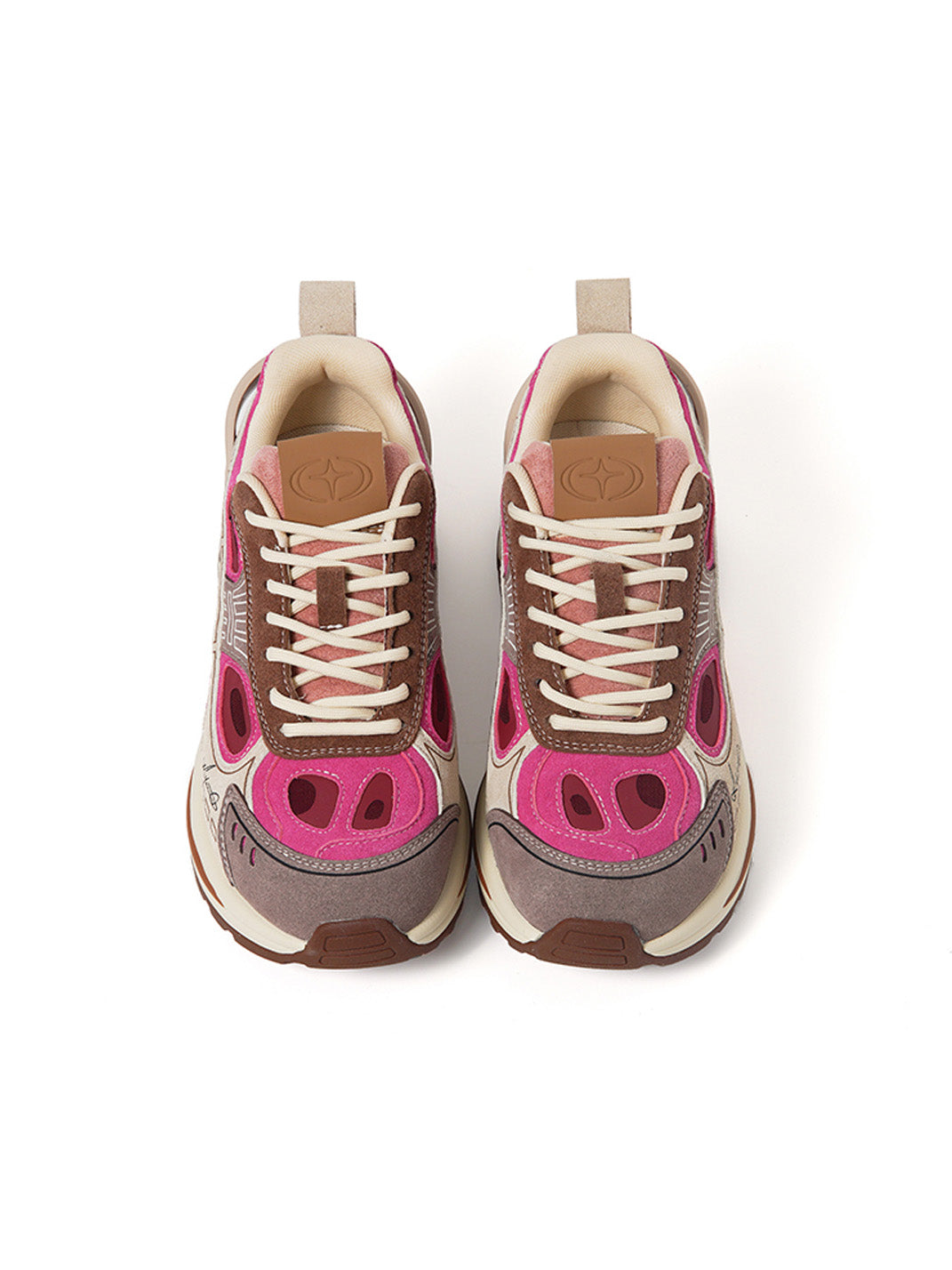 Color Block Chunky Running Sneakers