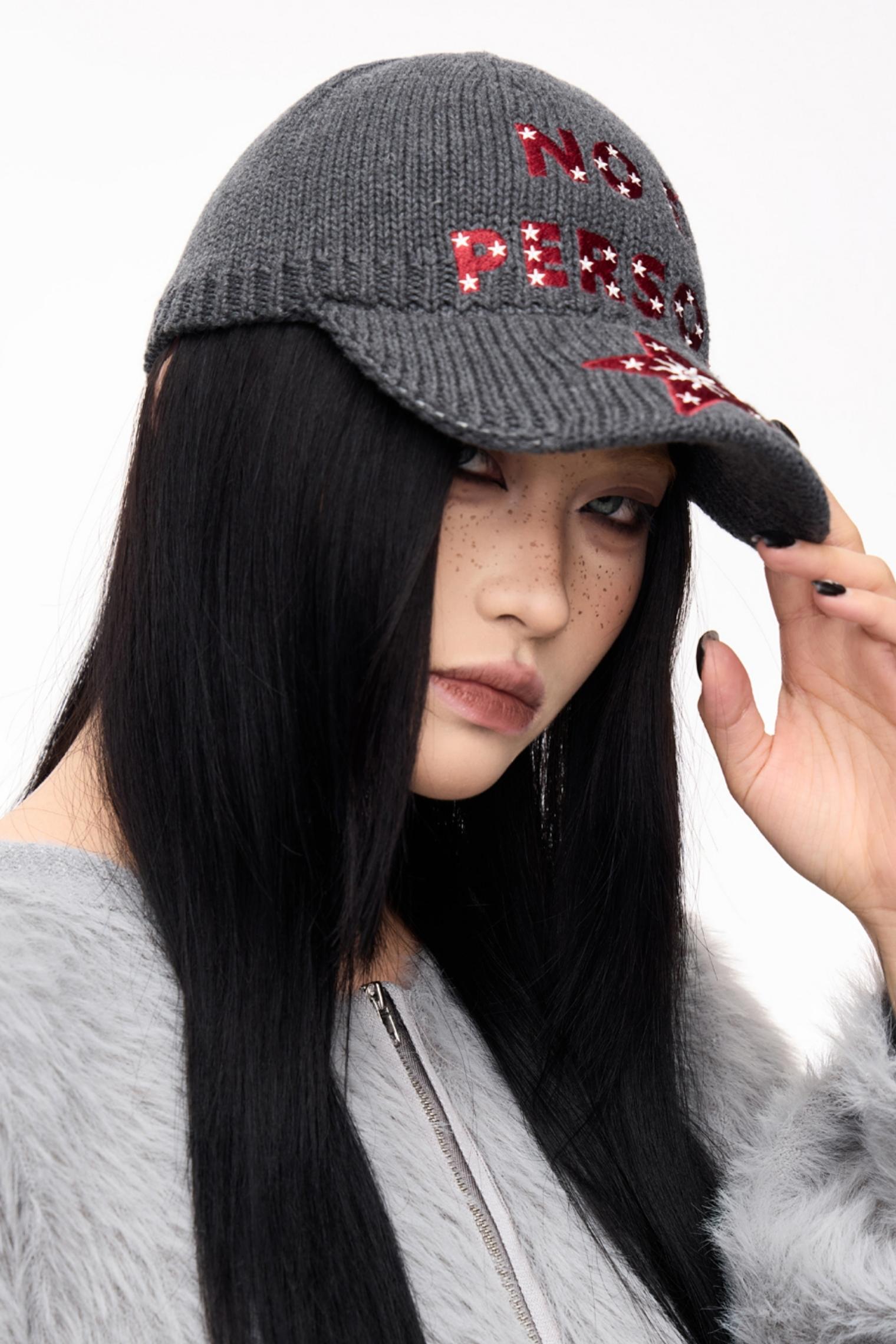 Men's Vintage Star Embroidered Wool Hat