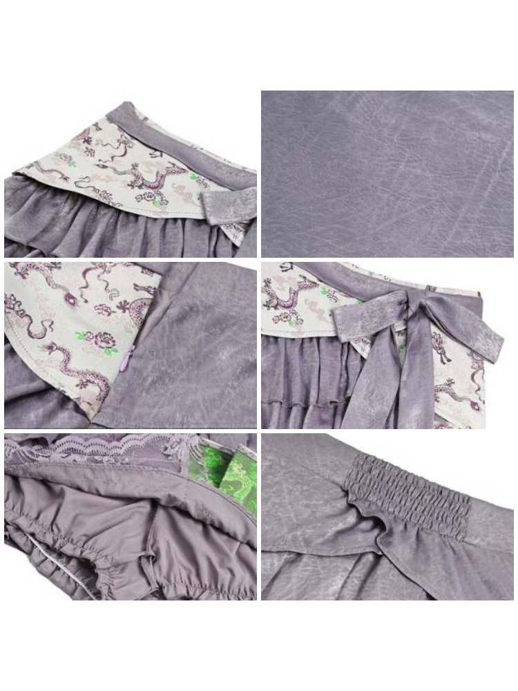 Falda de envoltura de volantes de dragón