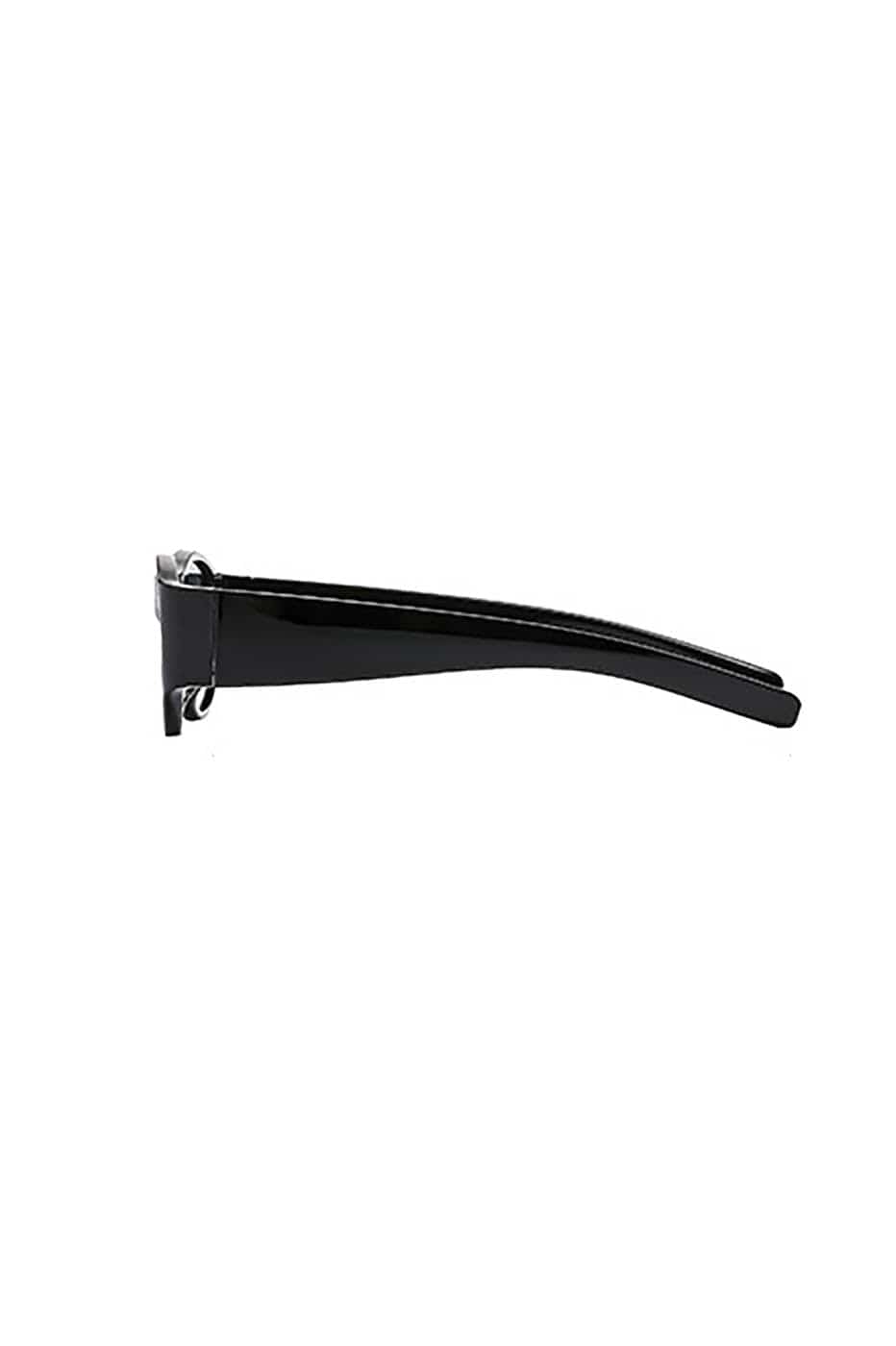 Wide-Temple Narrow Oval Sunglasses - view 7