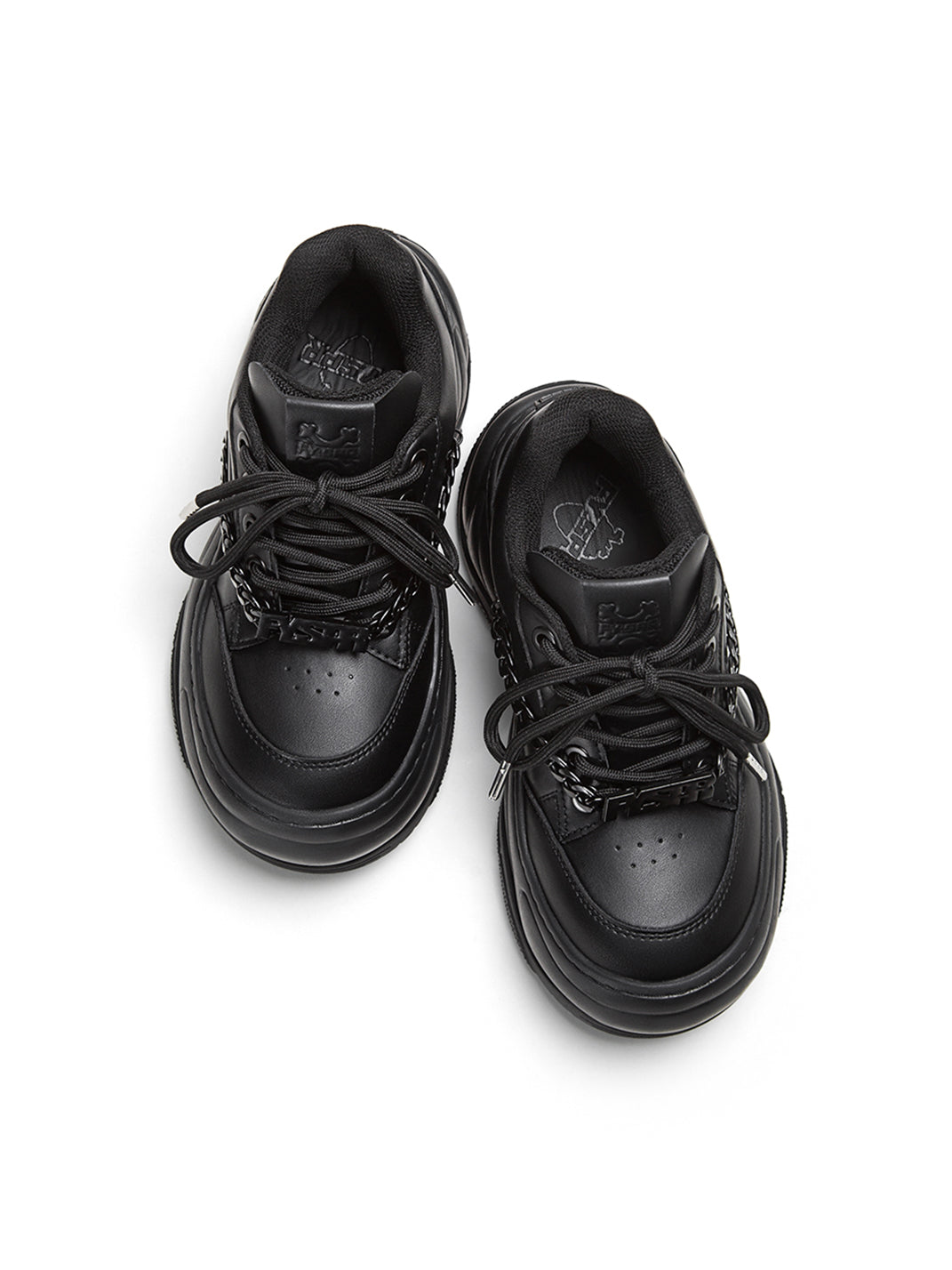 Black WiFi 2.0 Detachable Chain Chunky Sneakers