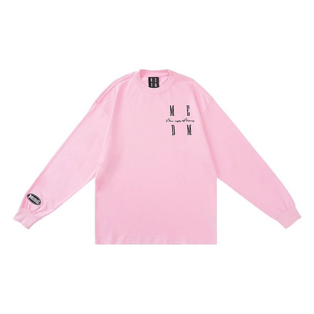 Basic Long Sleeve Tee with Logo - chiclara