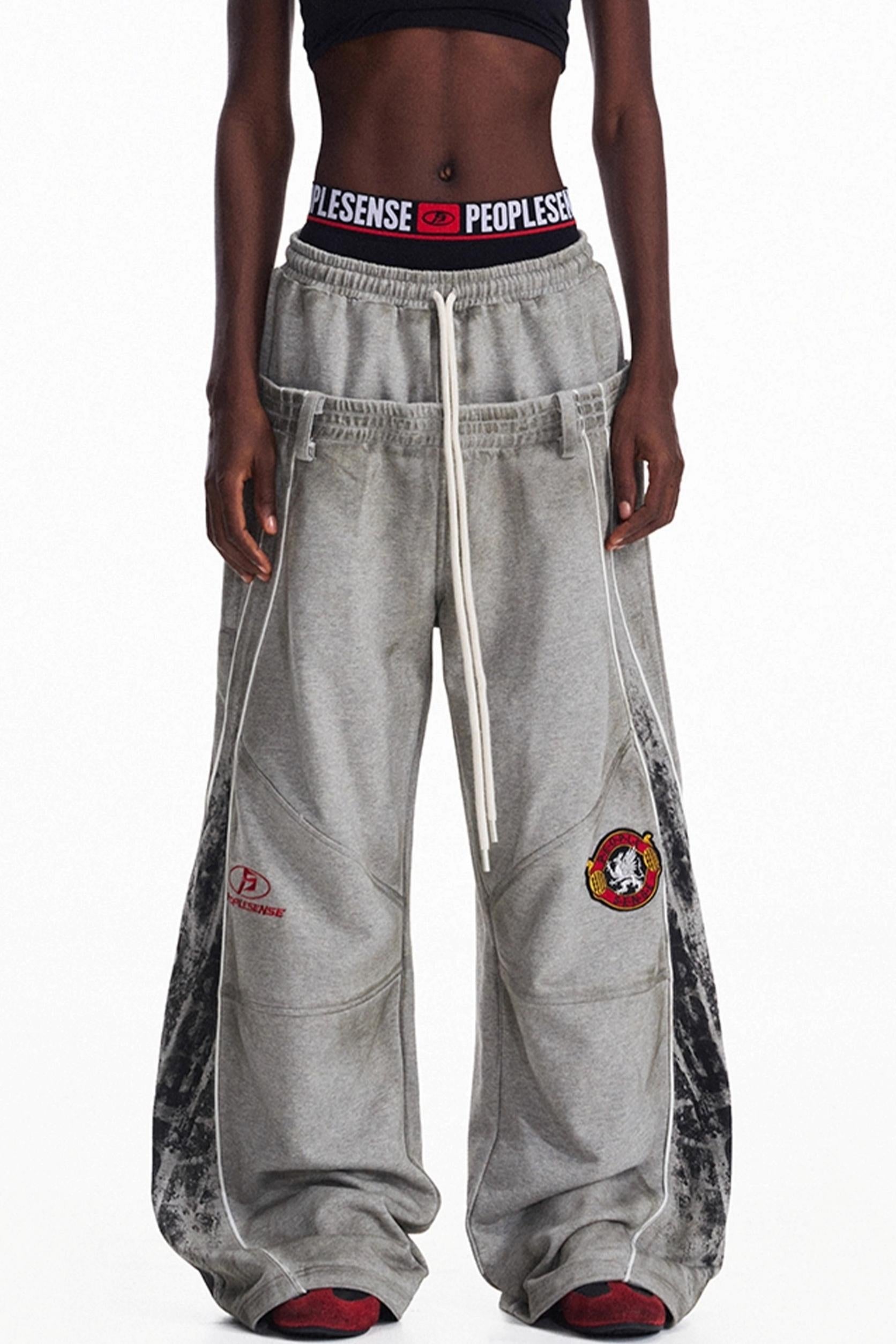 Men's Double-Waisted Sweatpants