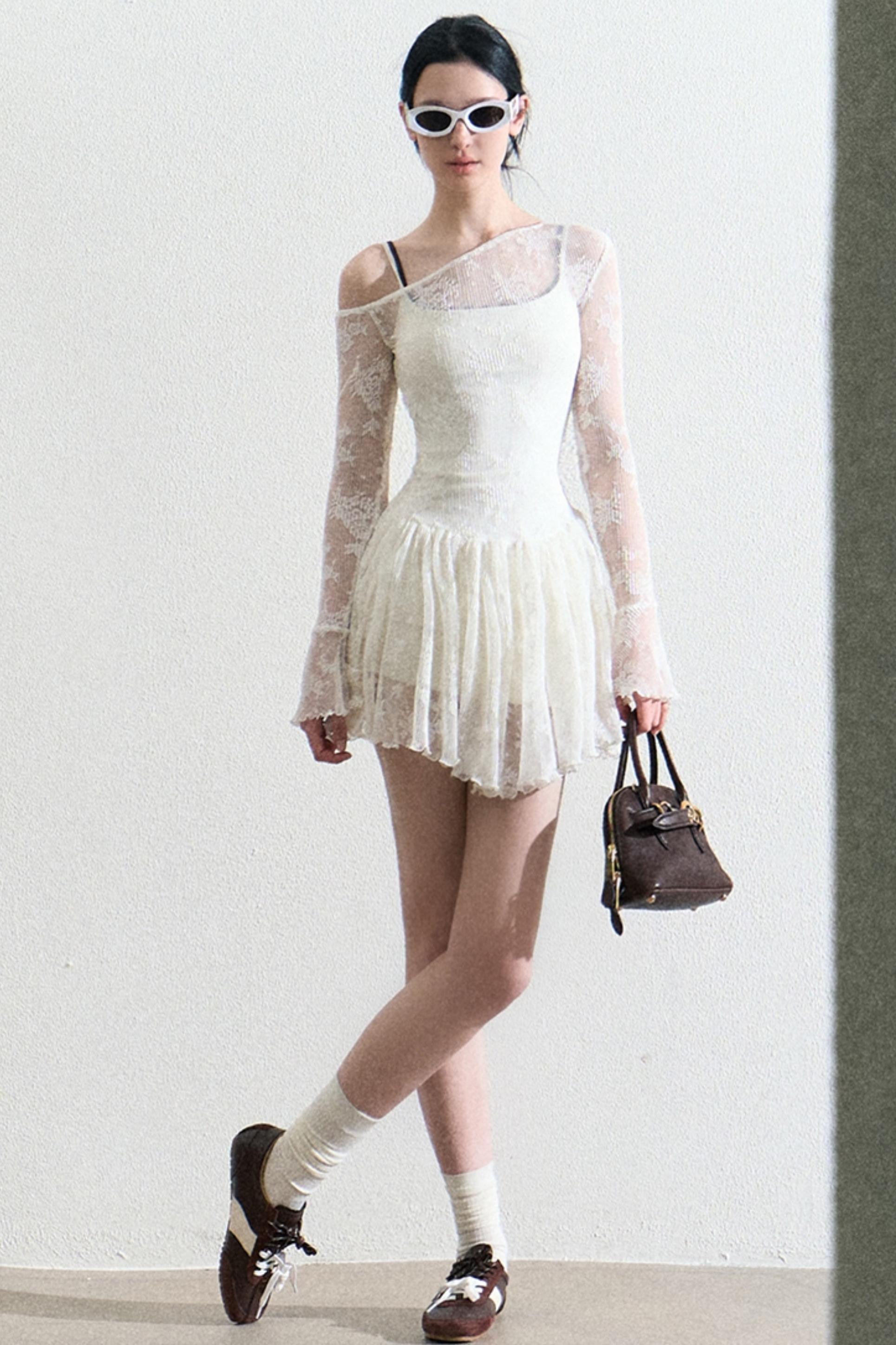 White Lace Dress Set-Up