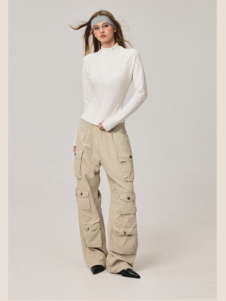Pantalon à jambes larges occasionnels en vrac hip-hop