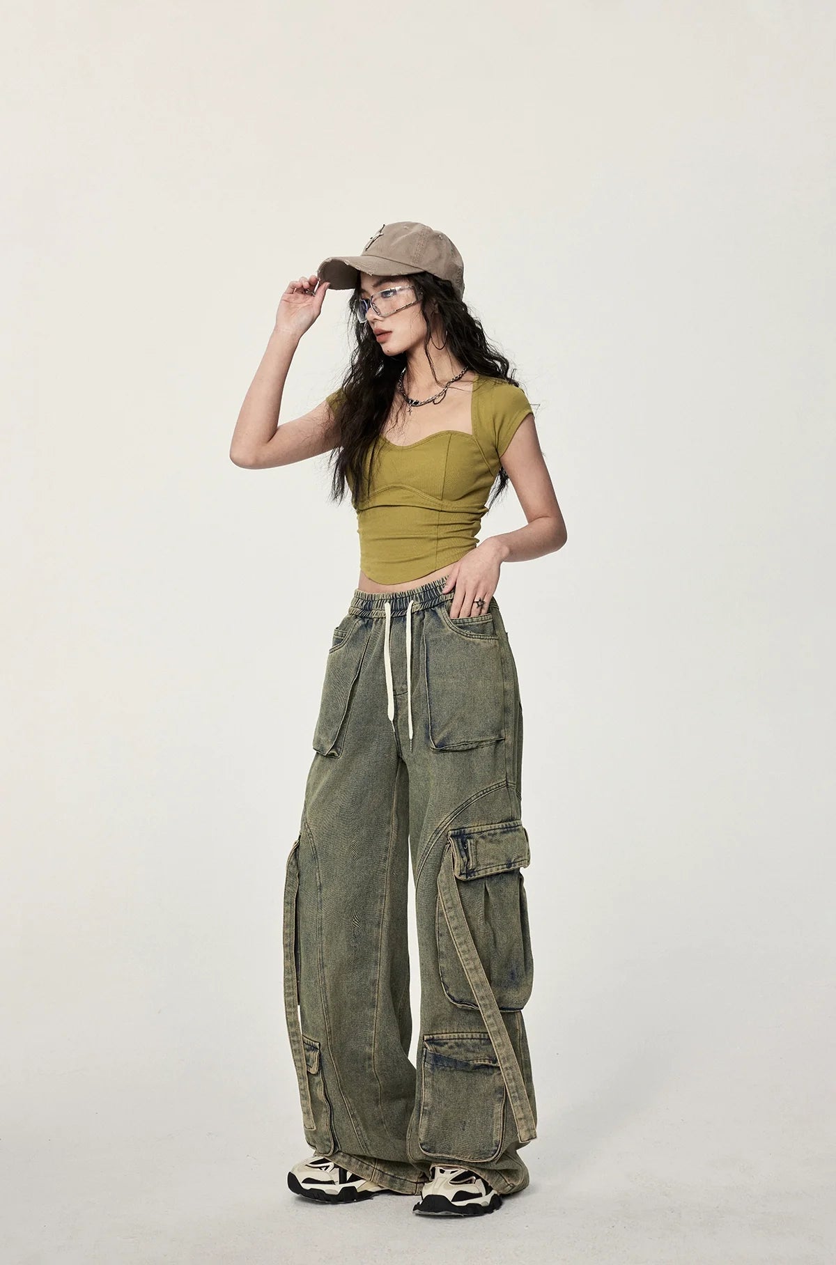 Twisted Open Back Crop Top