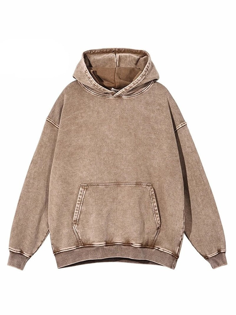 Ausgewaschener übergroßer Hoodie