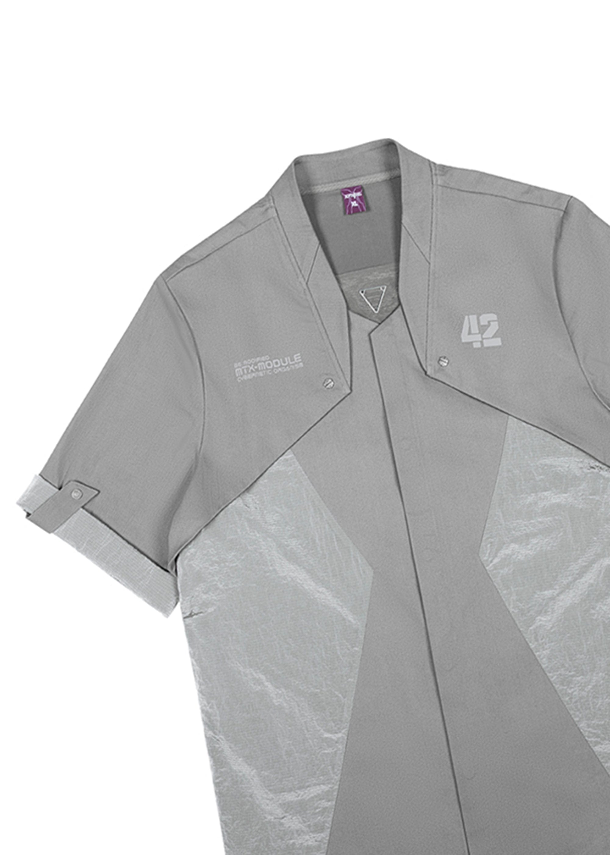 Chemise utilitaire tactique gris clair
