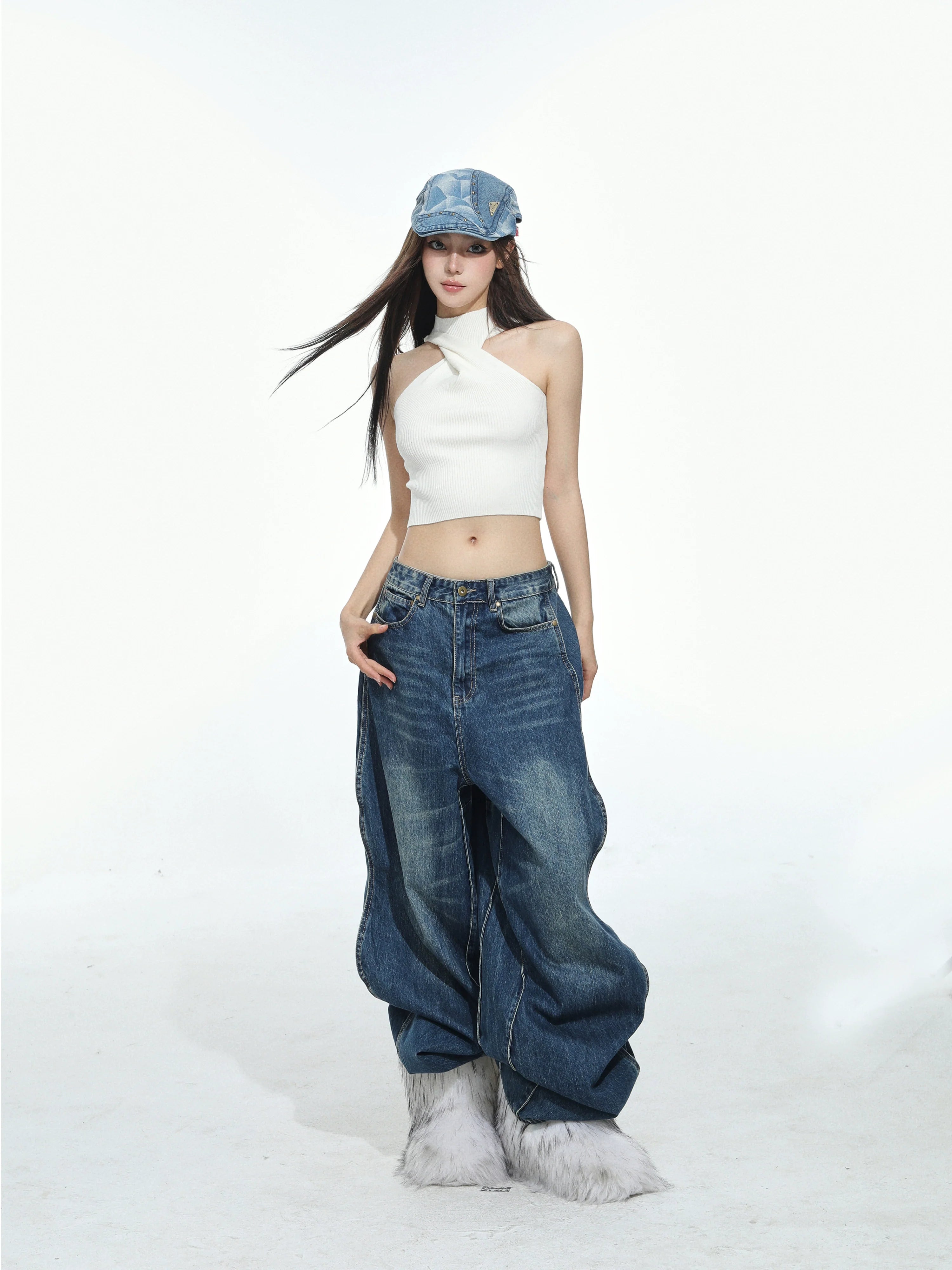 Cross Neck Crop Top
