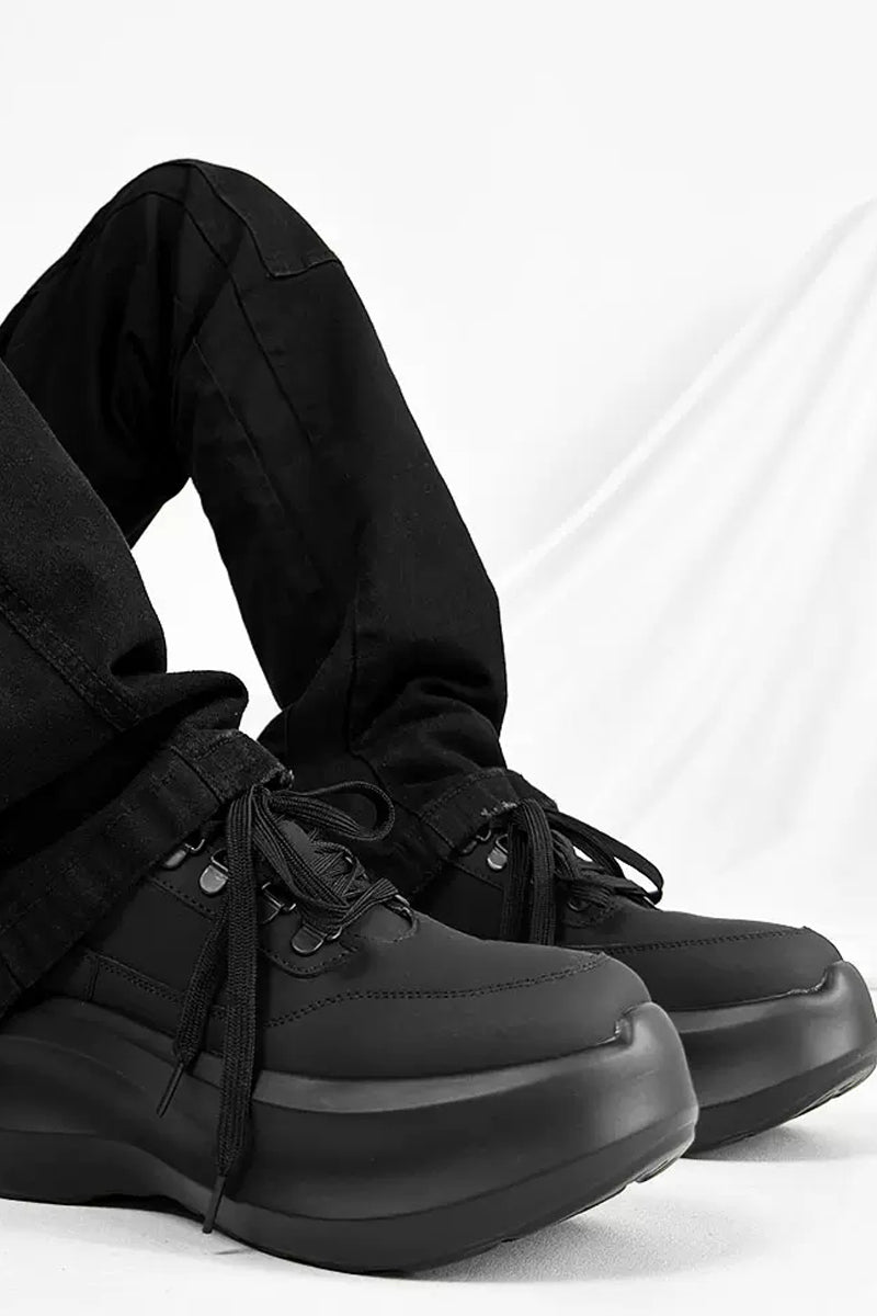 Platform Lace-Up Sneakers