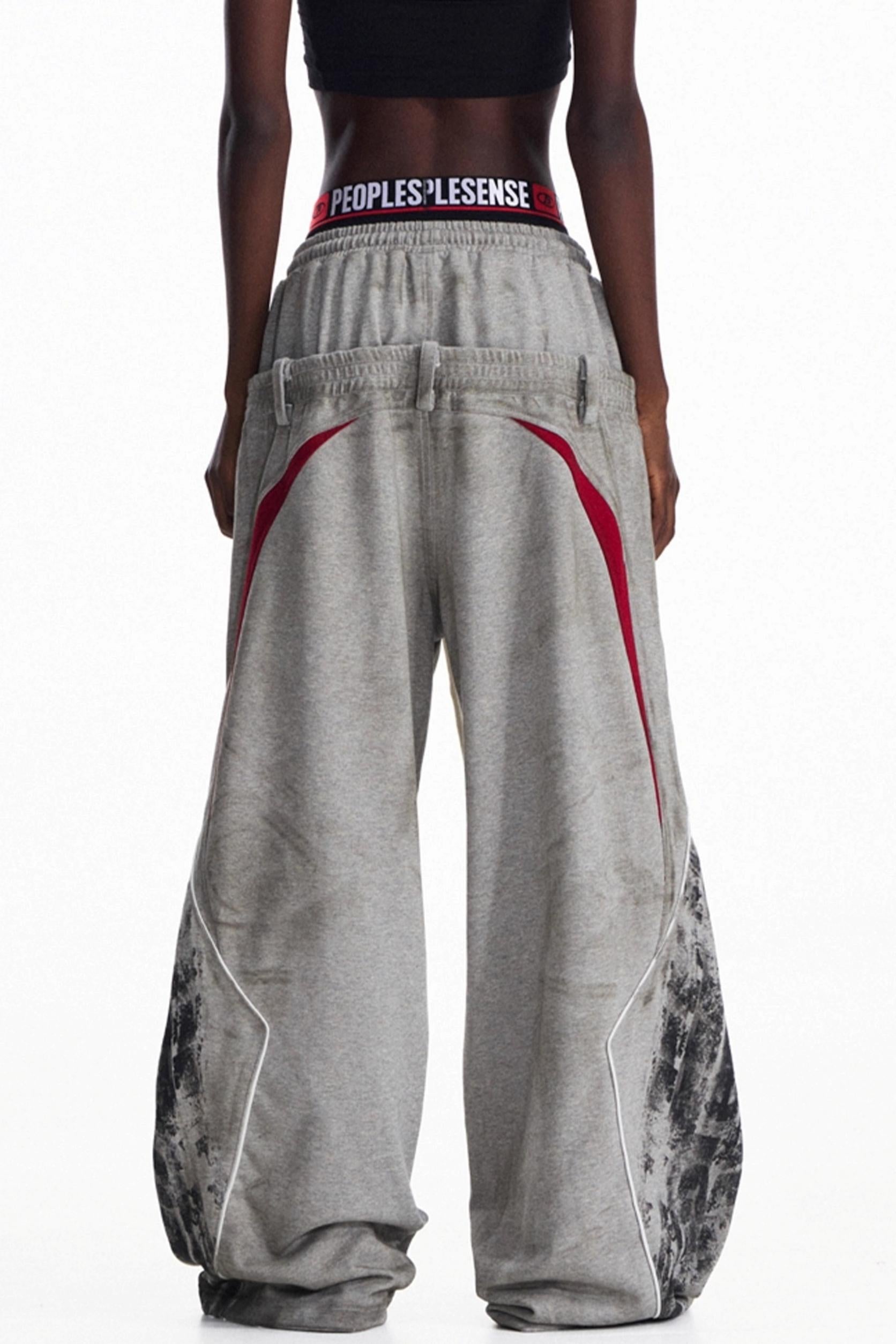 Men's Double-Waisted Sweatpants