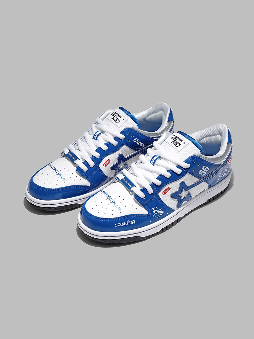 Electric Blue Retro Sneakers