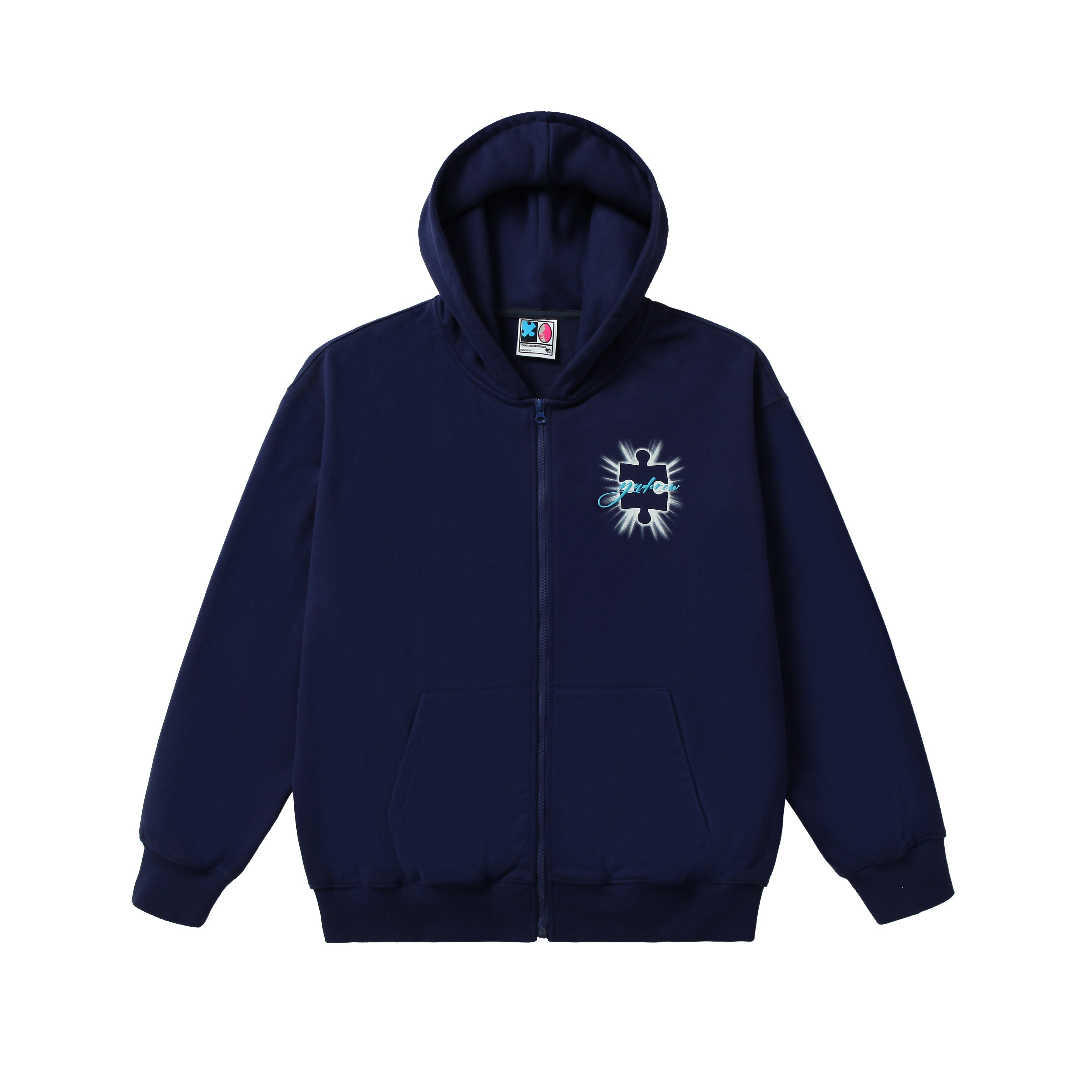 Radiant Jigsaw Puzzle Zip-Up Hoodie - chiclara