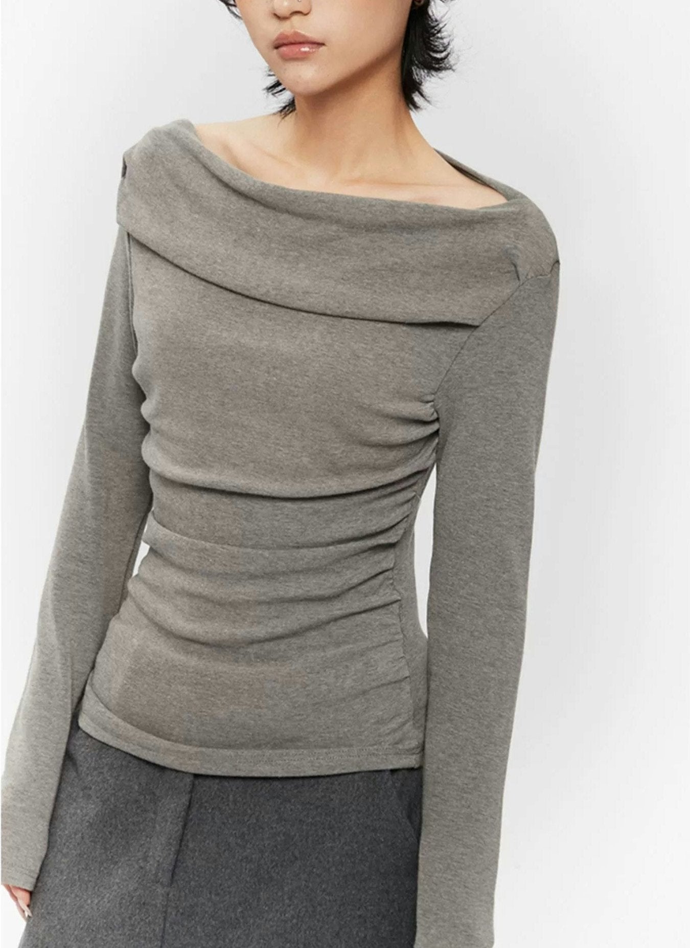 Off-Shoulder Ruched Top