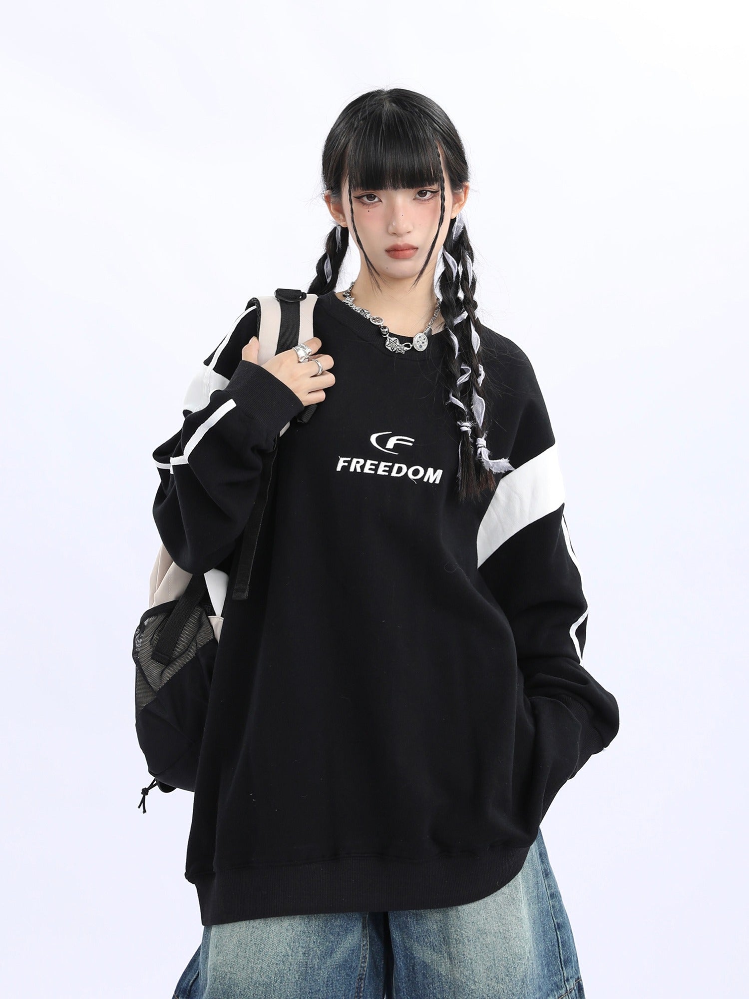 Sportliches Colorblock Sweatshirt