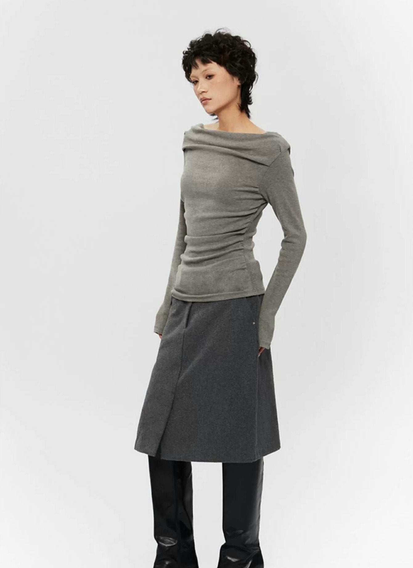Off-Shoulder Ruched Top
