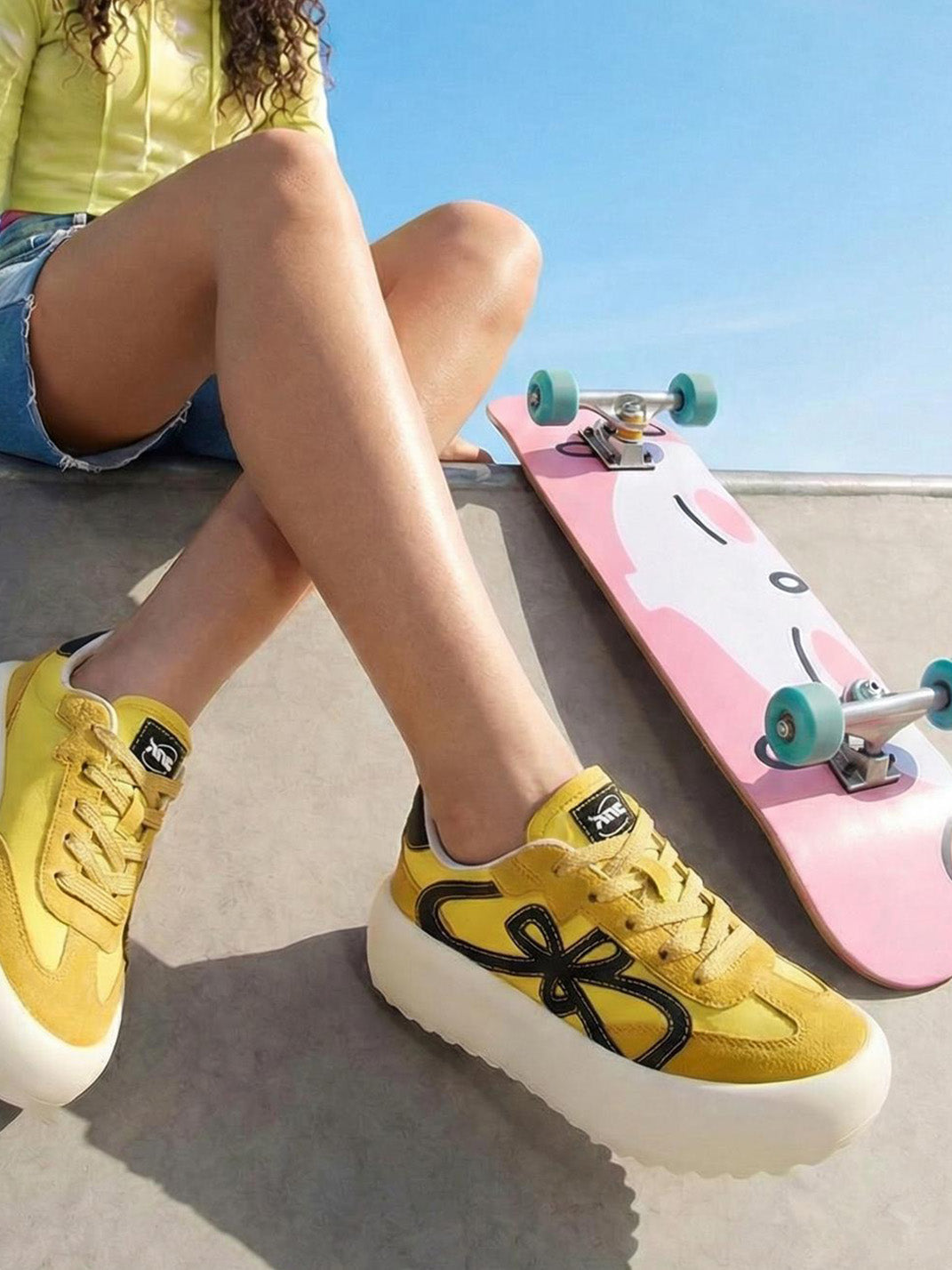 "lucky Four Leaf" Platform Sneakers