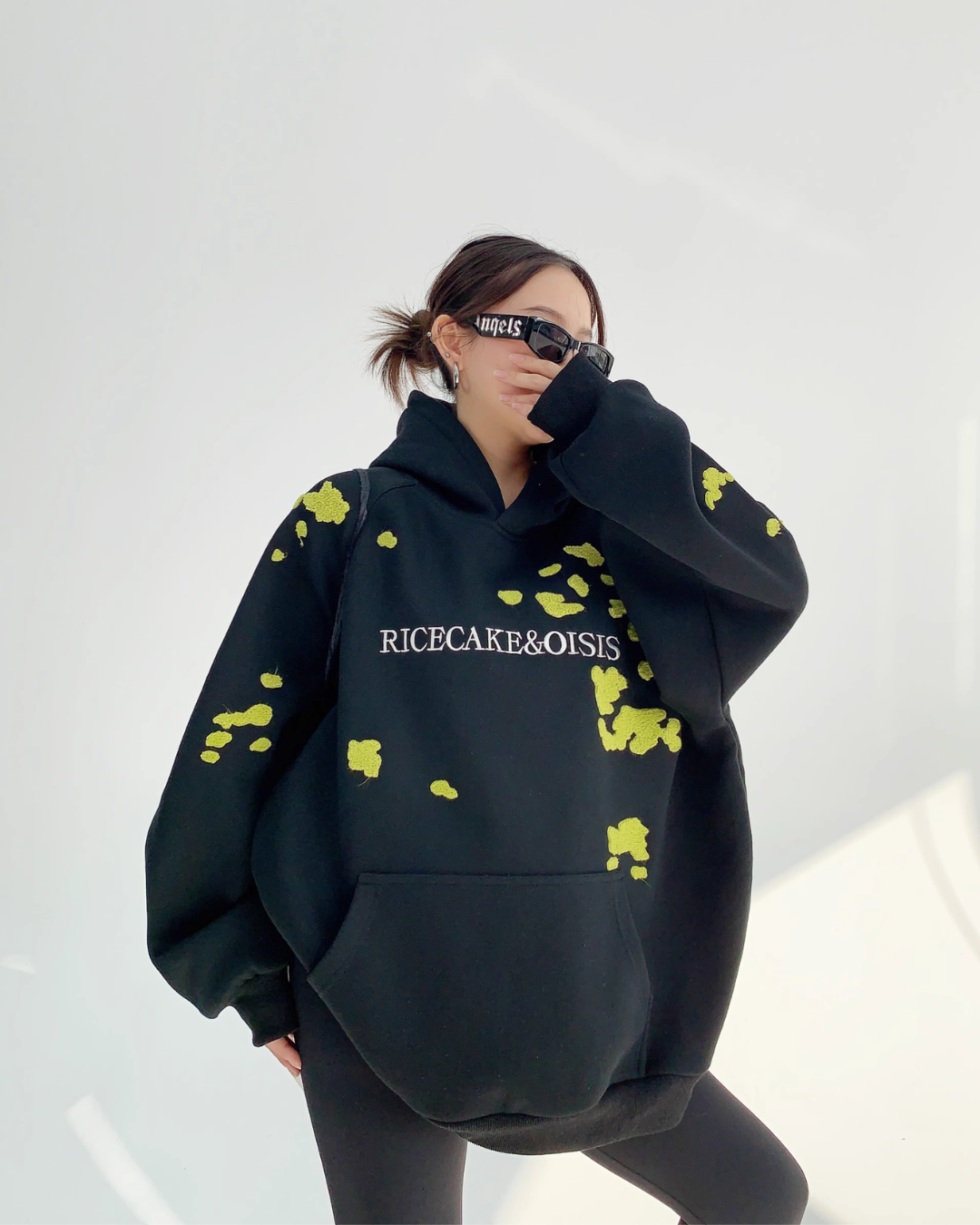 Lime Fleck Studio Logo Hoodie