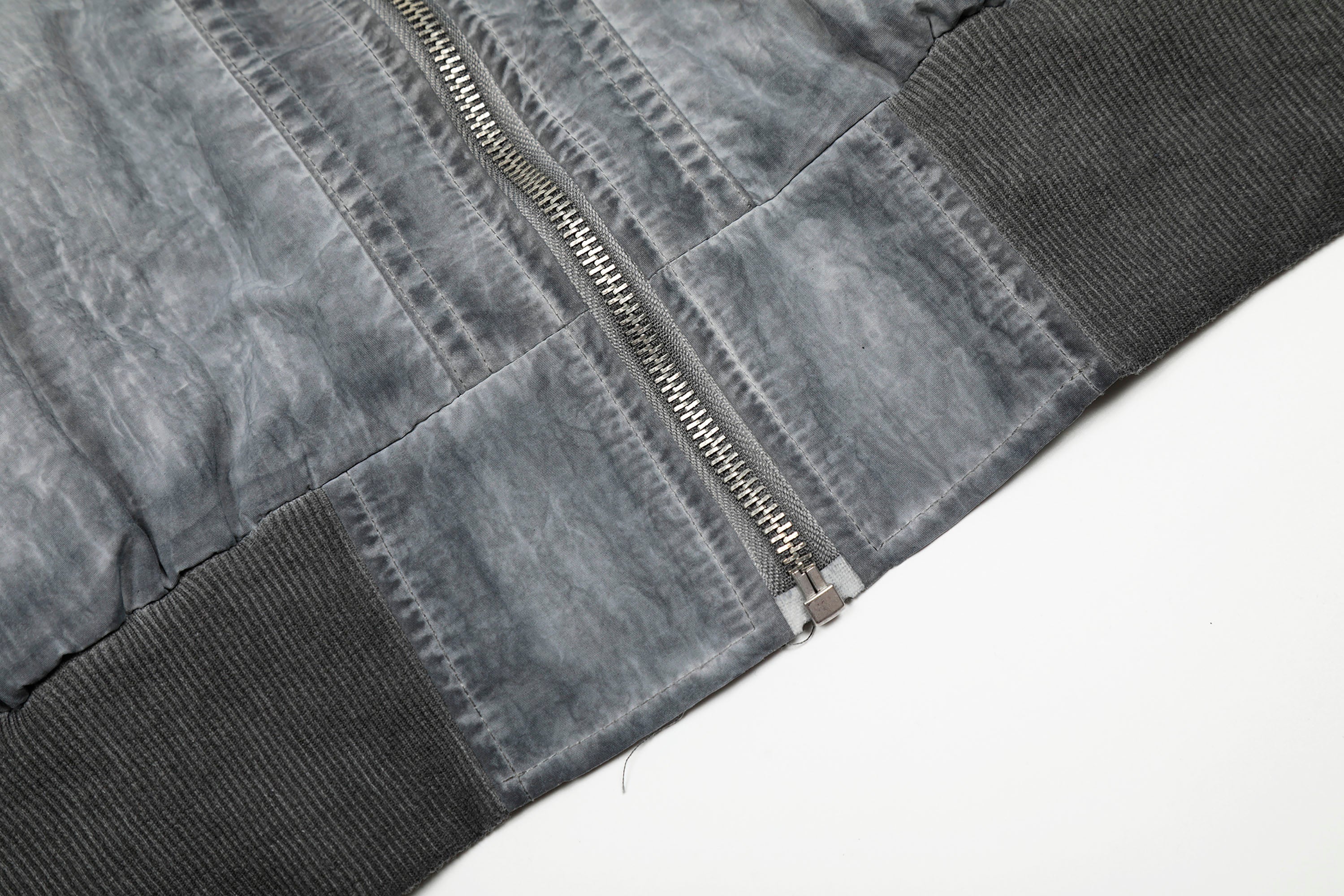 Cropped Crinkled Bomber Jacket