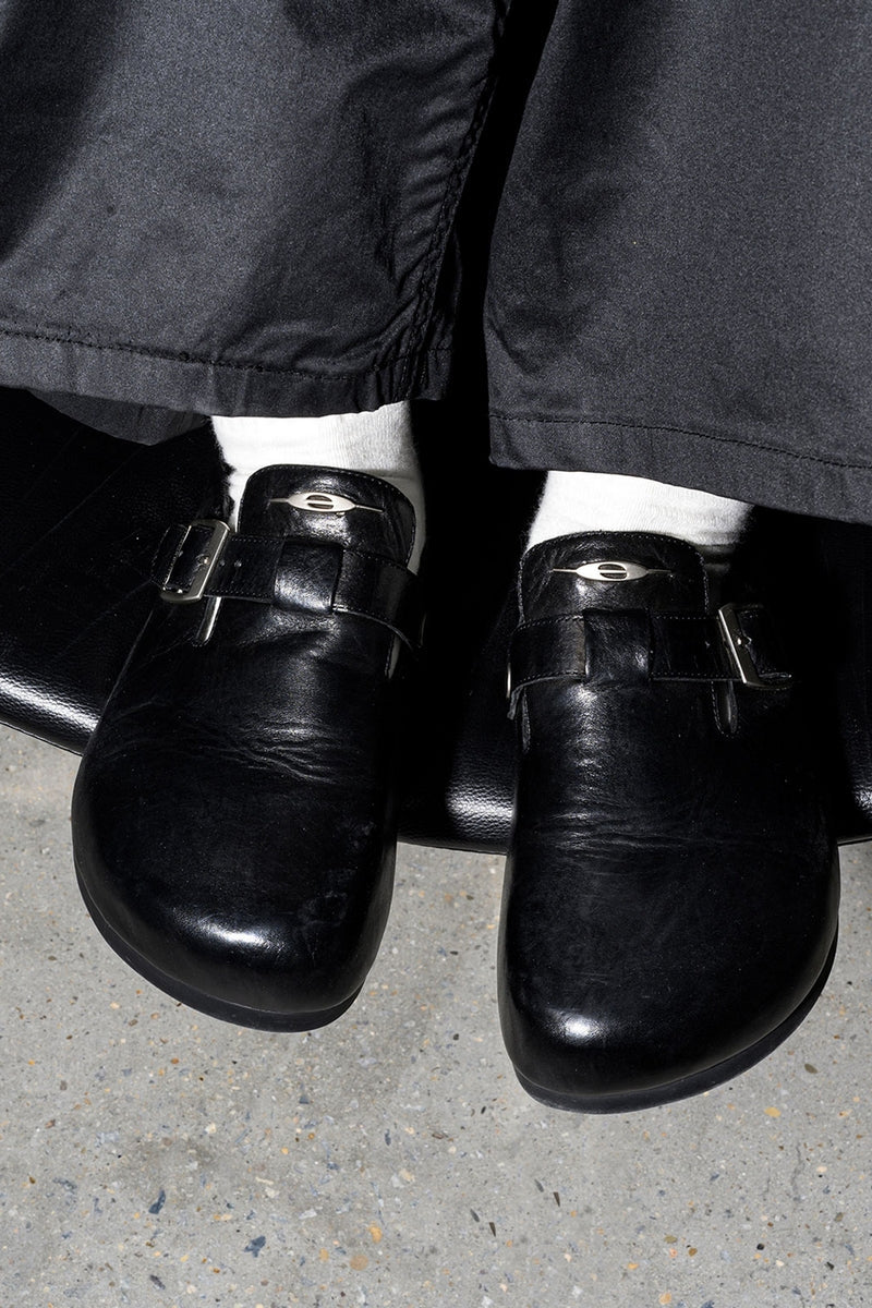 Buckle Cork Sole Clogs