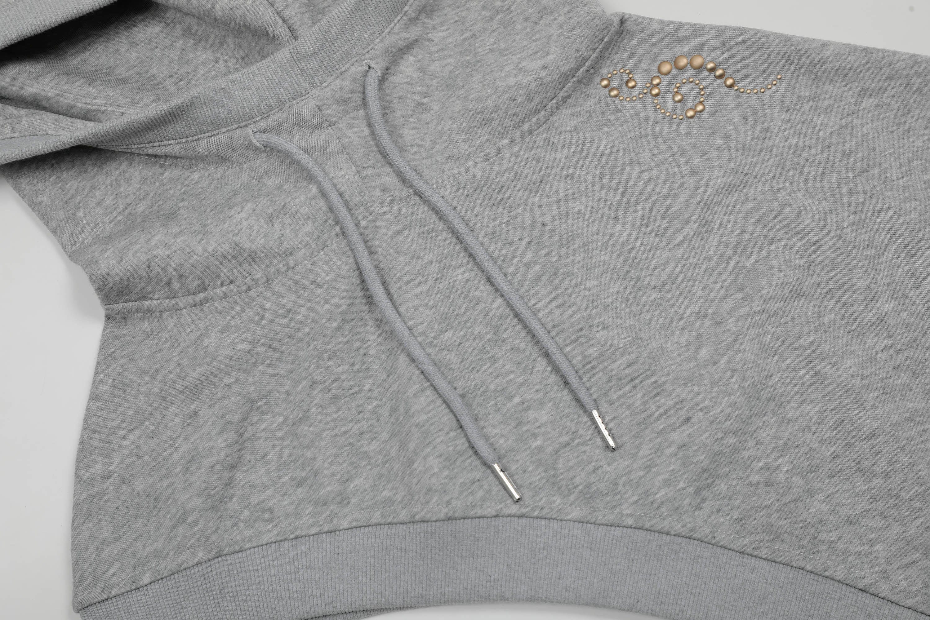 Asymmetrical Layered Top with Hoodie Sleeve