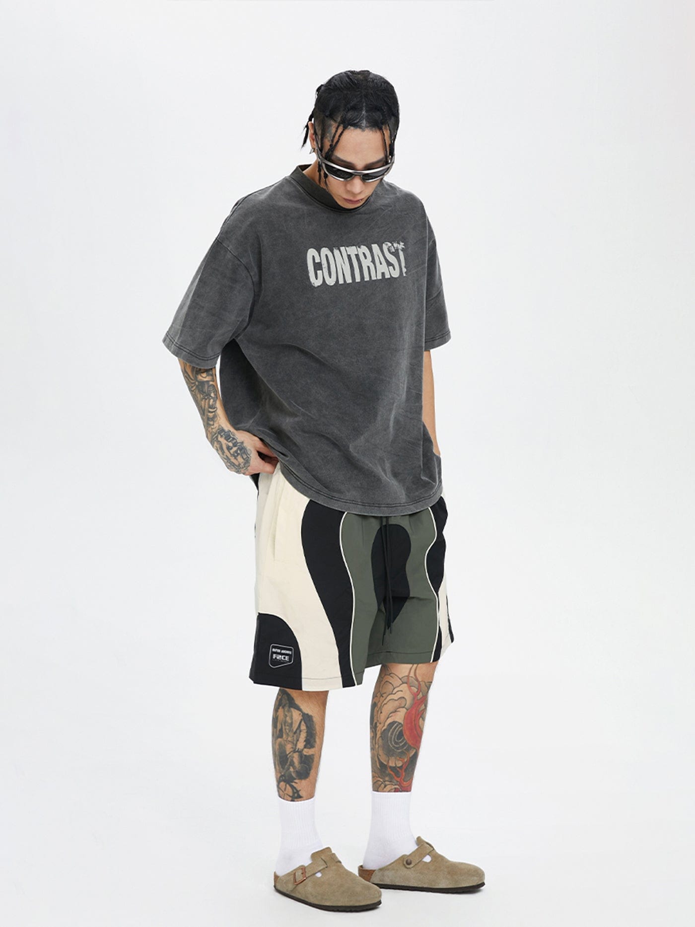 Colorblock -Logo Sportshorts
