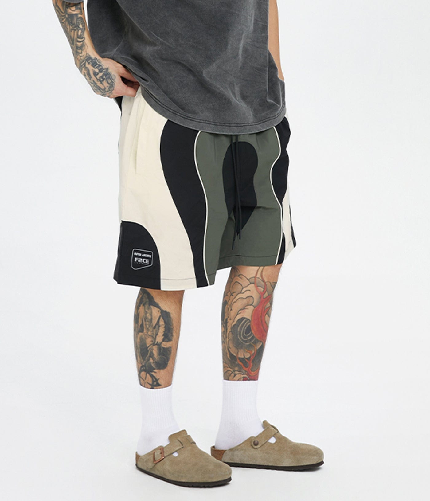 Colorblock -Logo Sportshorts