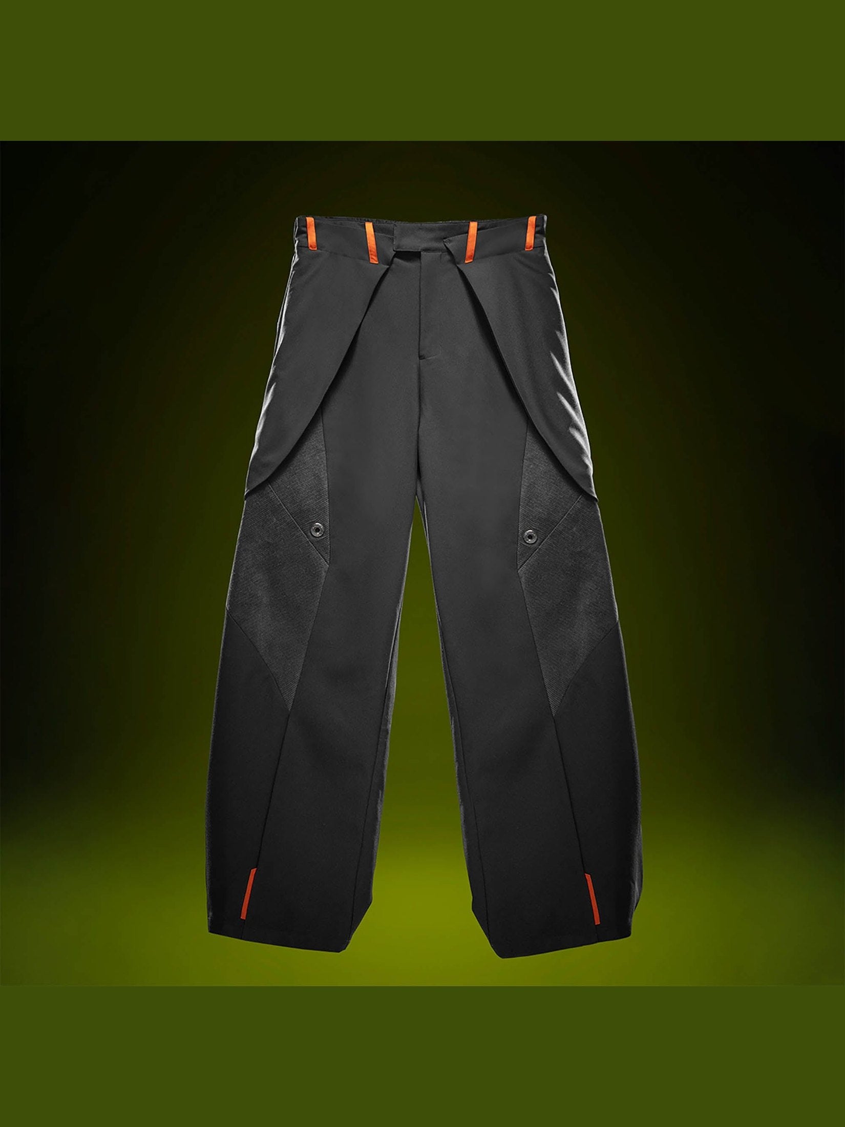 Techwear Utity Pantalones de carga de pierna ancha