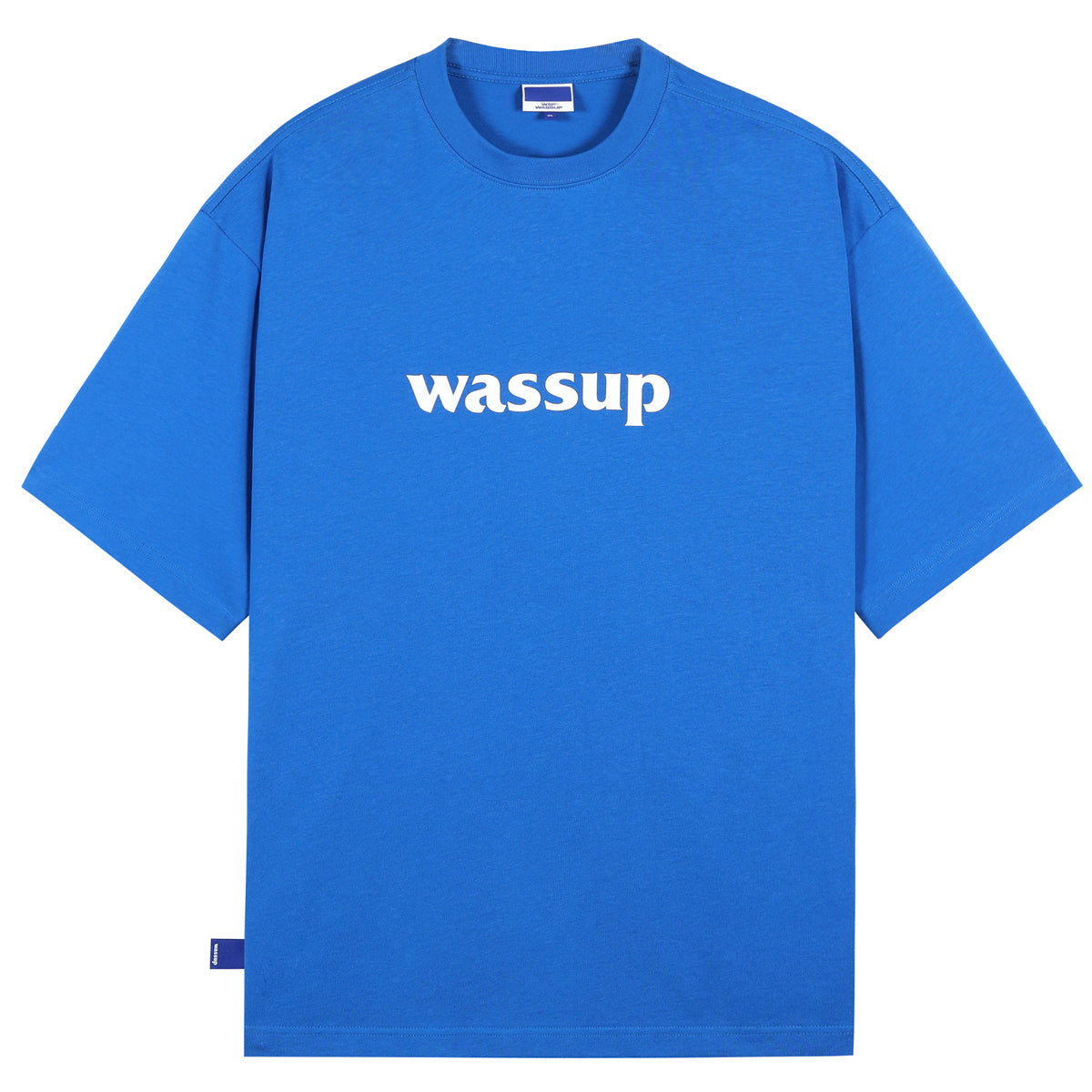 Bold Big Logo Print Basic Tee - chiclara