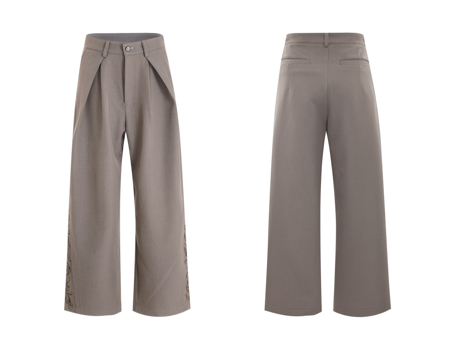 White Wide Leg Loose Cargo Pants