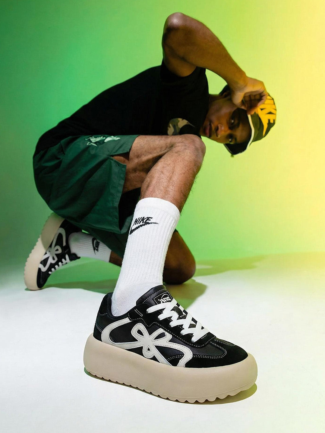 "lucky Four Leaf" Platform Sneakers