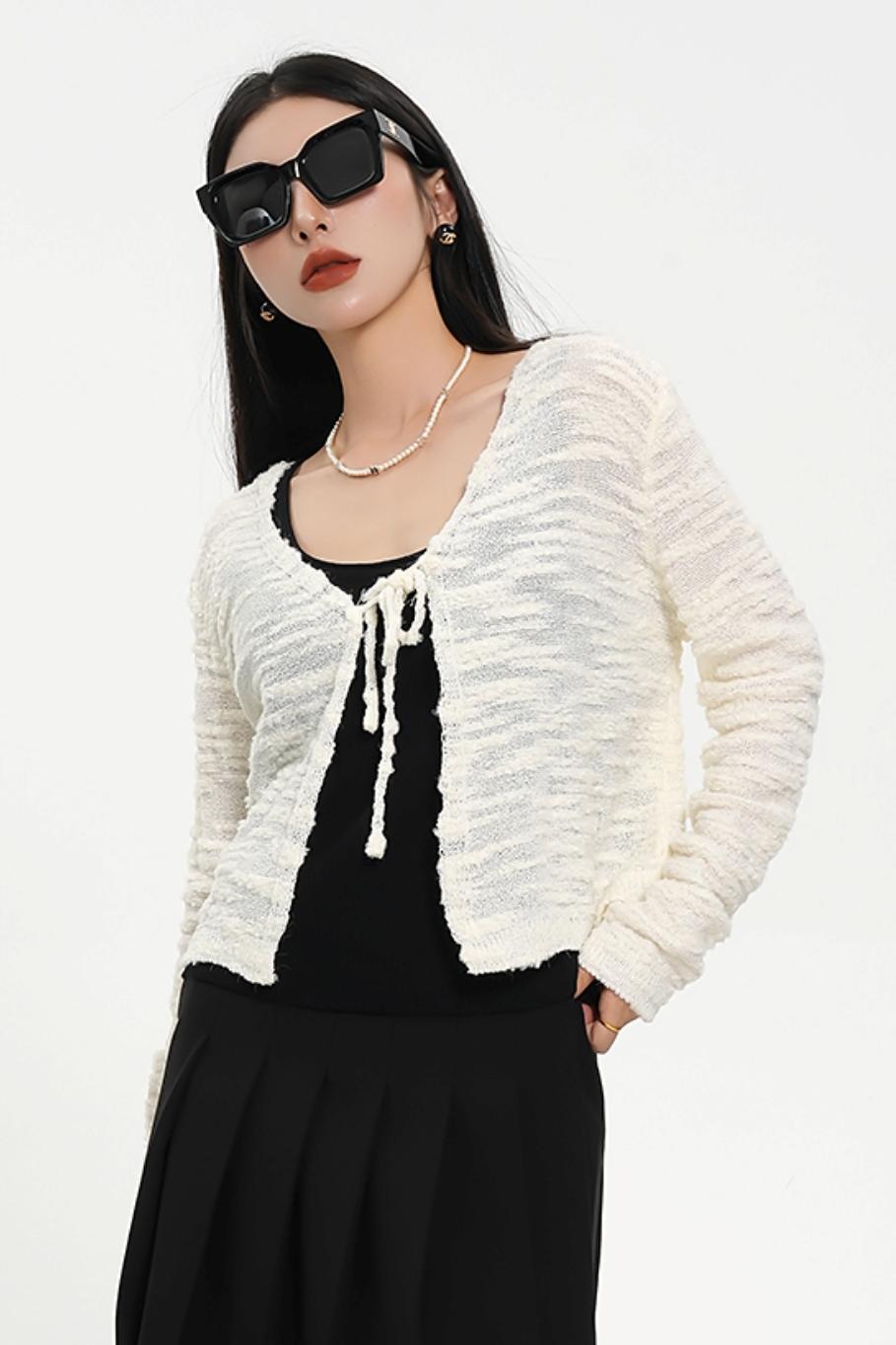 Gemütliches Kaufte -Strickjacken -Set - Textured Strick -Pullover Duo