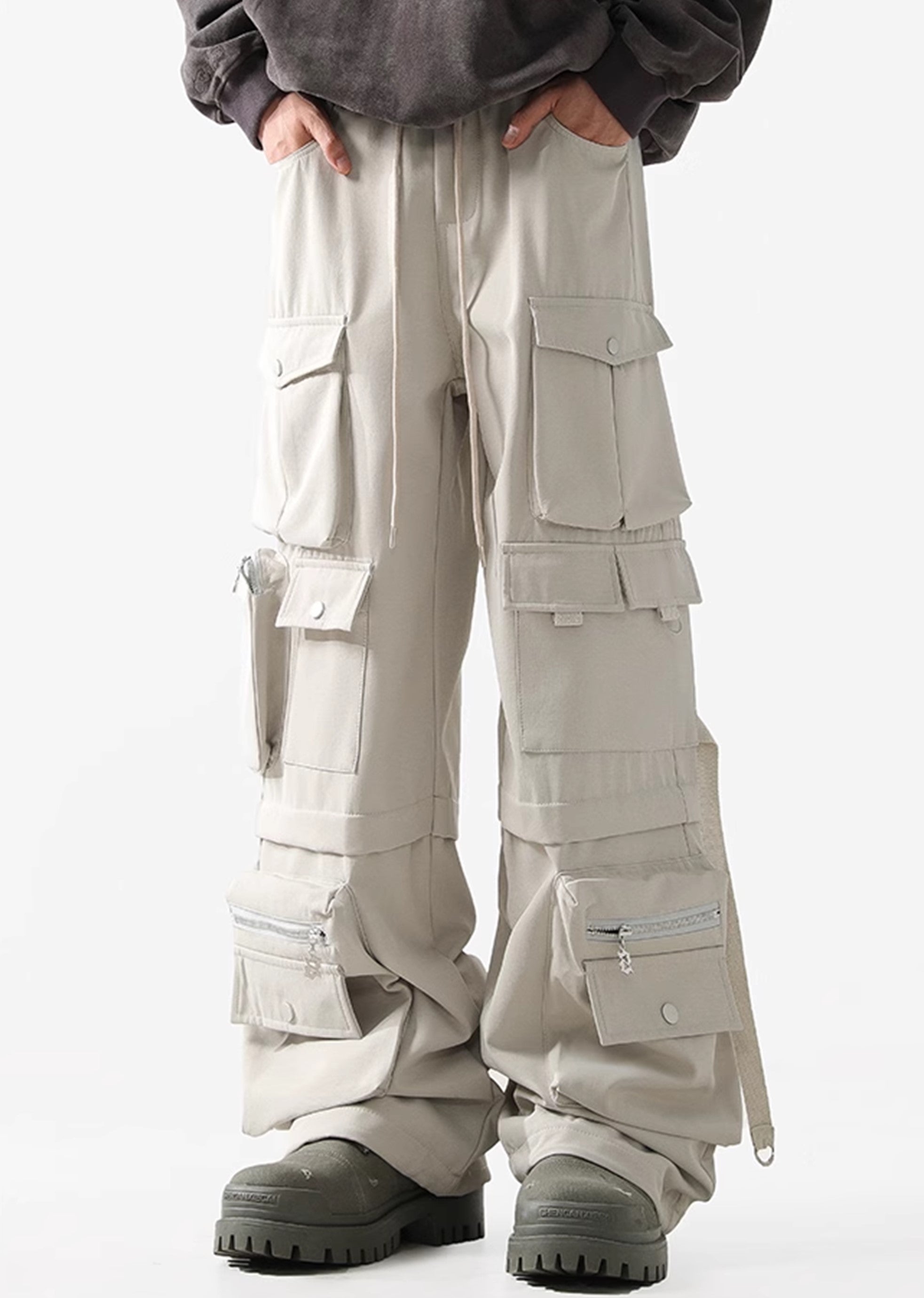 Pantalones de carga de múltiples diseño de múltiples bolsillos